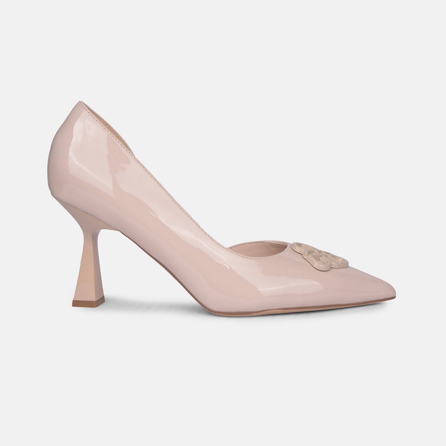 Red Label Beige Pumps For Women