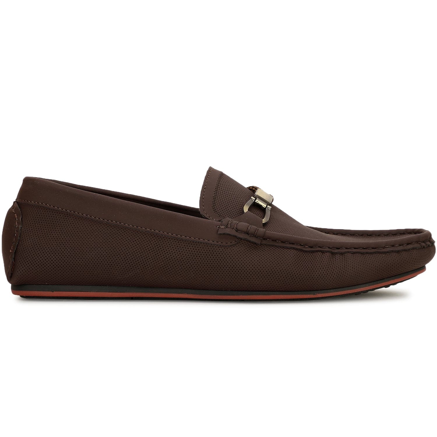 Red Label Brown Loafers For Men