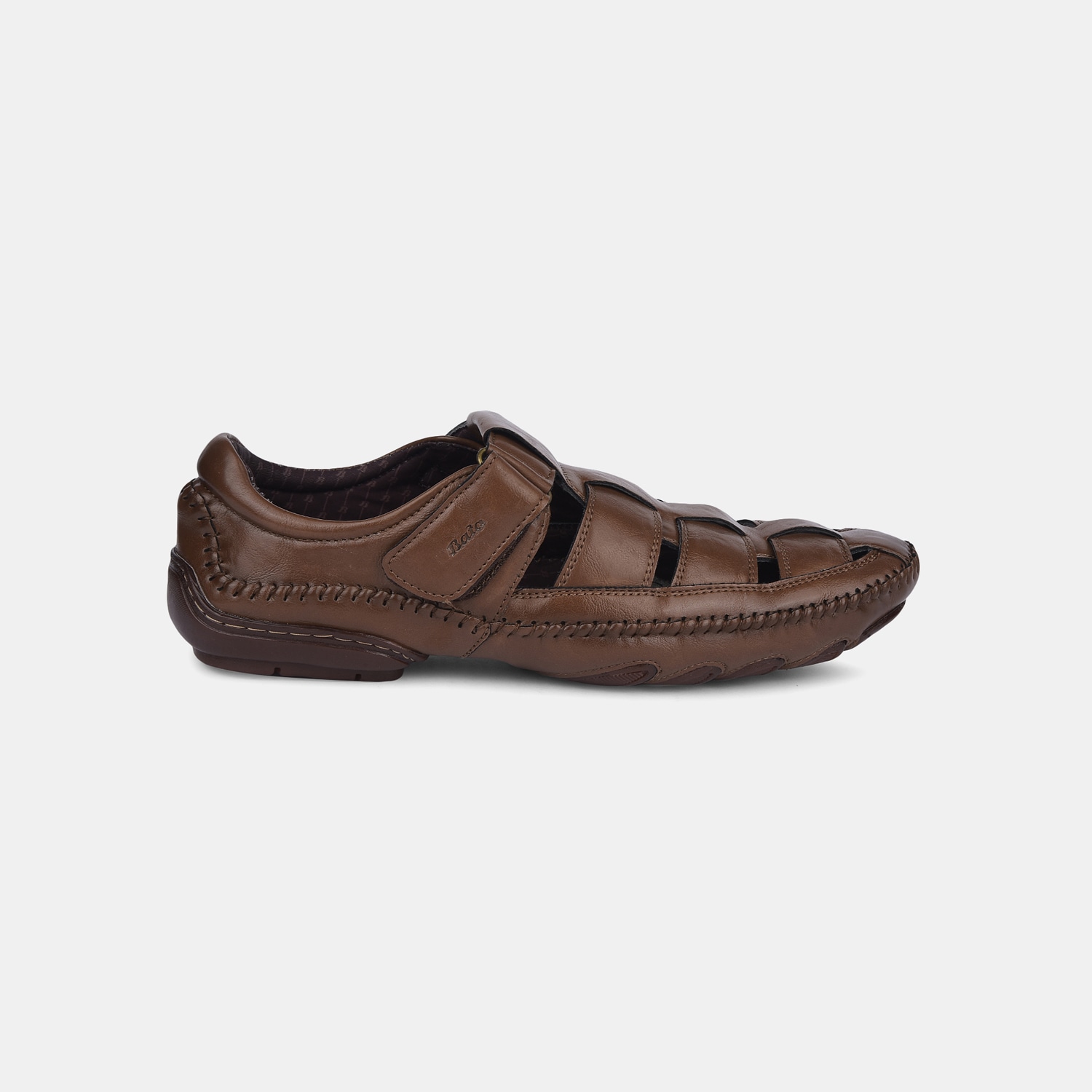 Bata Tan Fisherman Sandal For Men