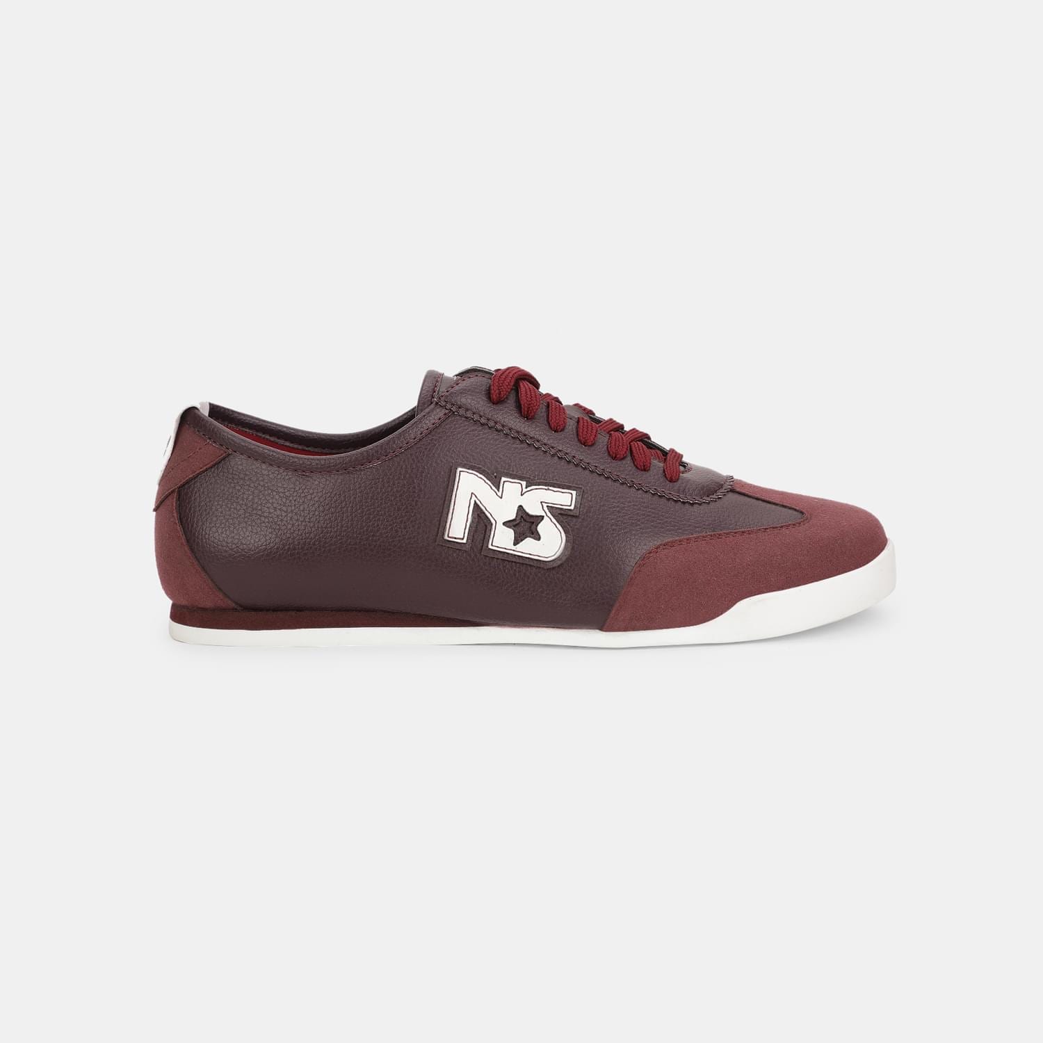 North Star Maroon Sneakers for Men