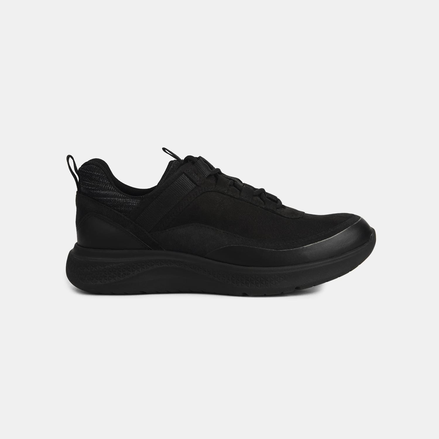 Hush Puppies Black Lace Up Casual Shoes For Women
