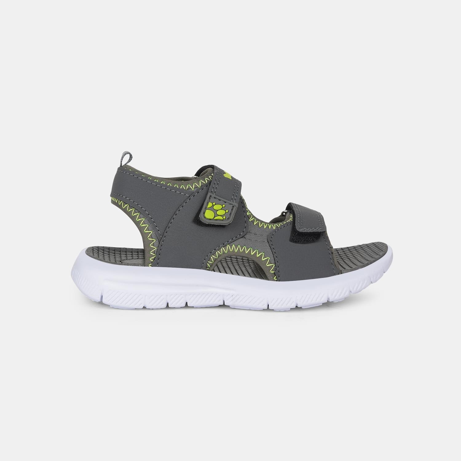 Bubblegummers grey sandals with velcro closure for kids
