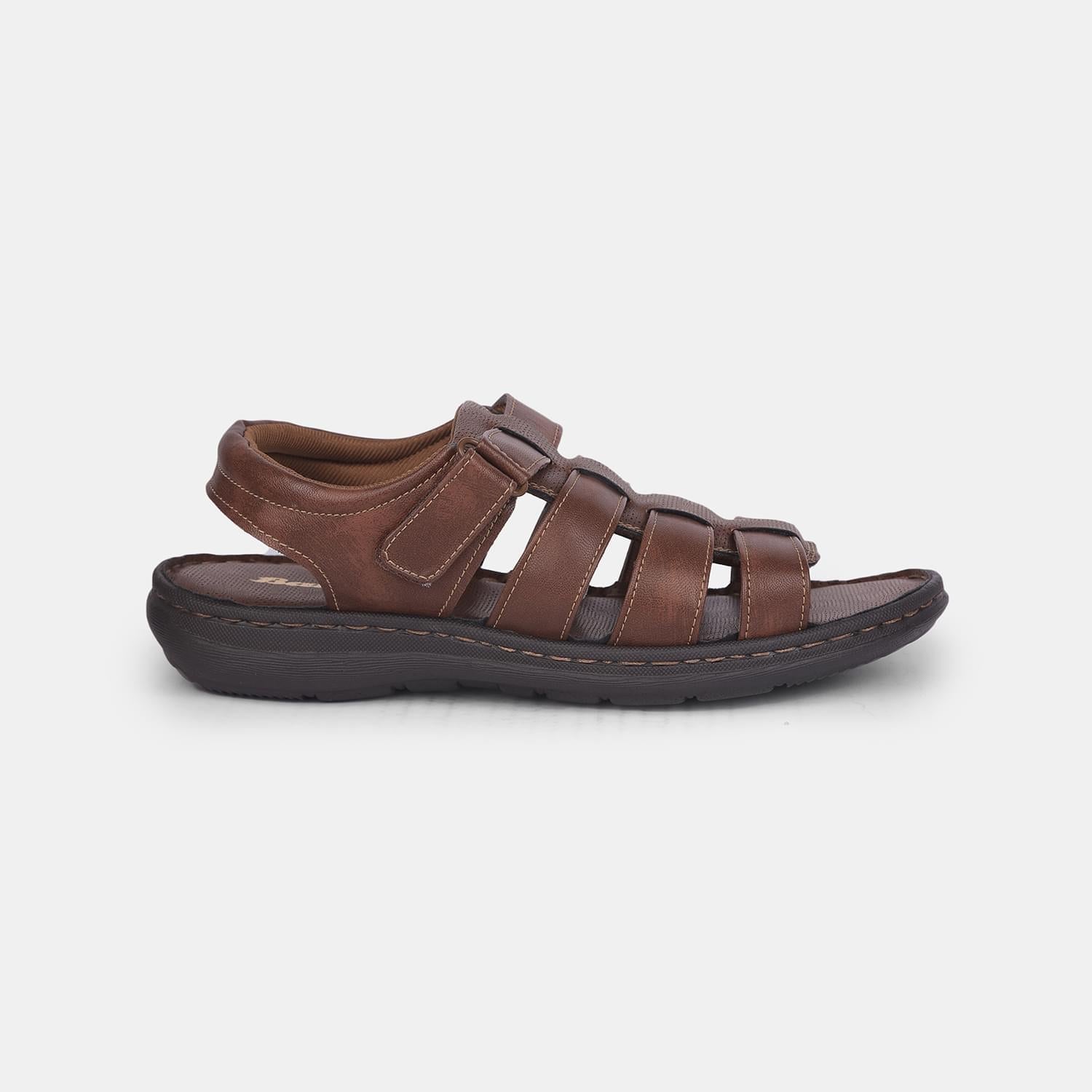 Bata brown casual fishermen sandals for men