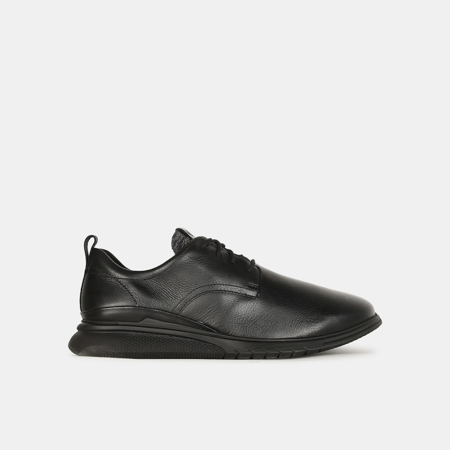 Hush Puppies Black Lace Up Casual Shoes For Men