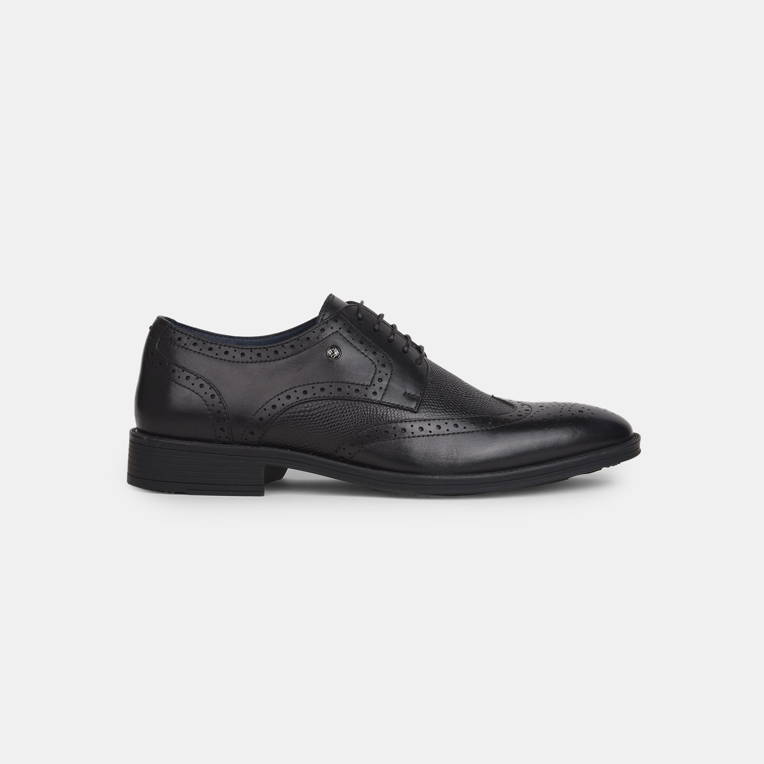 Red Label Black Derby Formal Shoes For Men