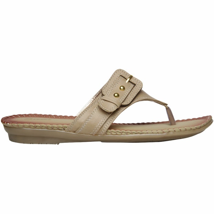 Bata Beige Chappal For Women