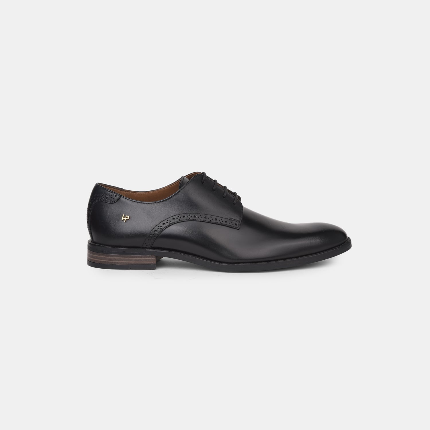Hush Puppies Black Derby Formal Shoes For Men