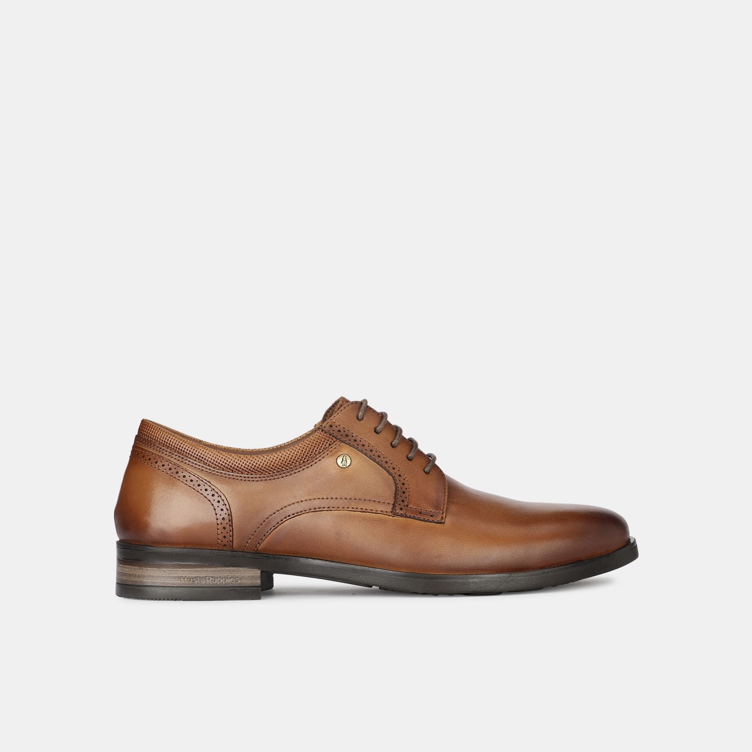 Hush Puppies Tan Derby Formal Shoes For Men