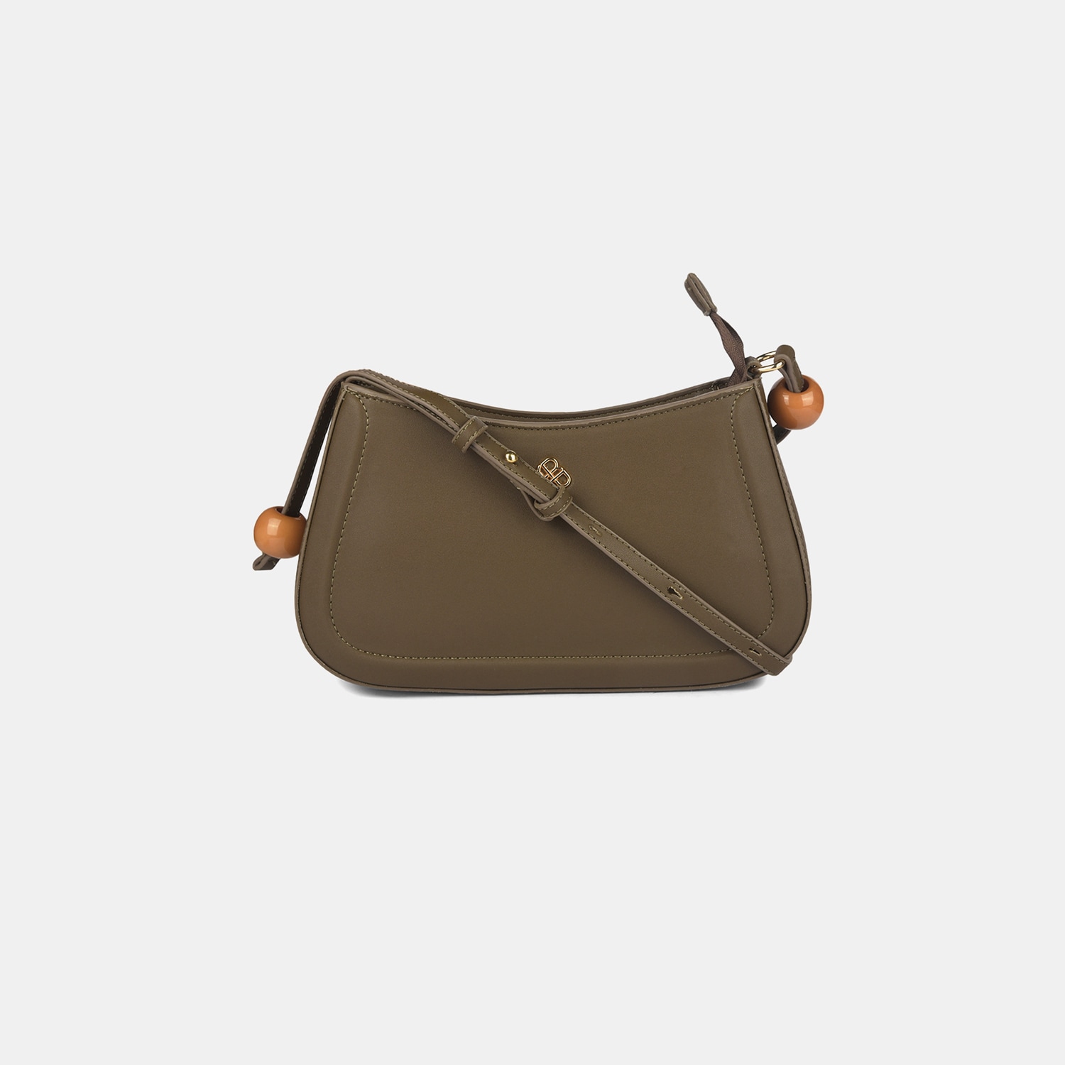 Bata Red Label Olive Handbag For Women