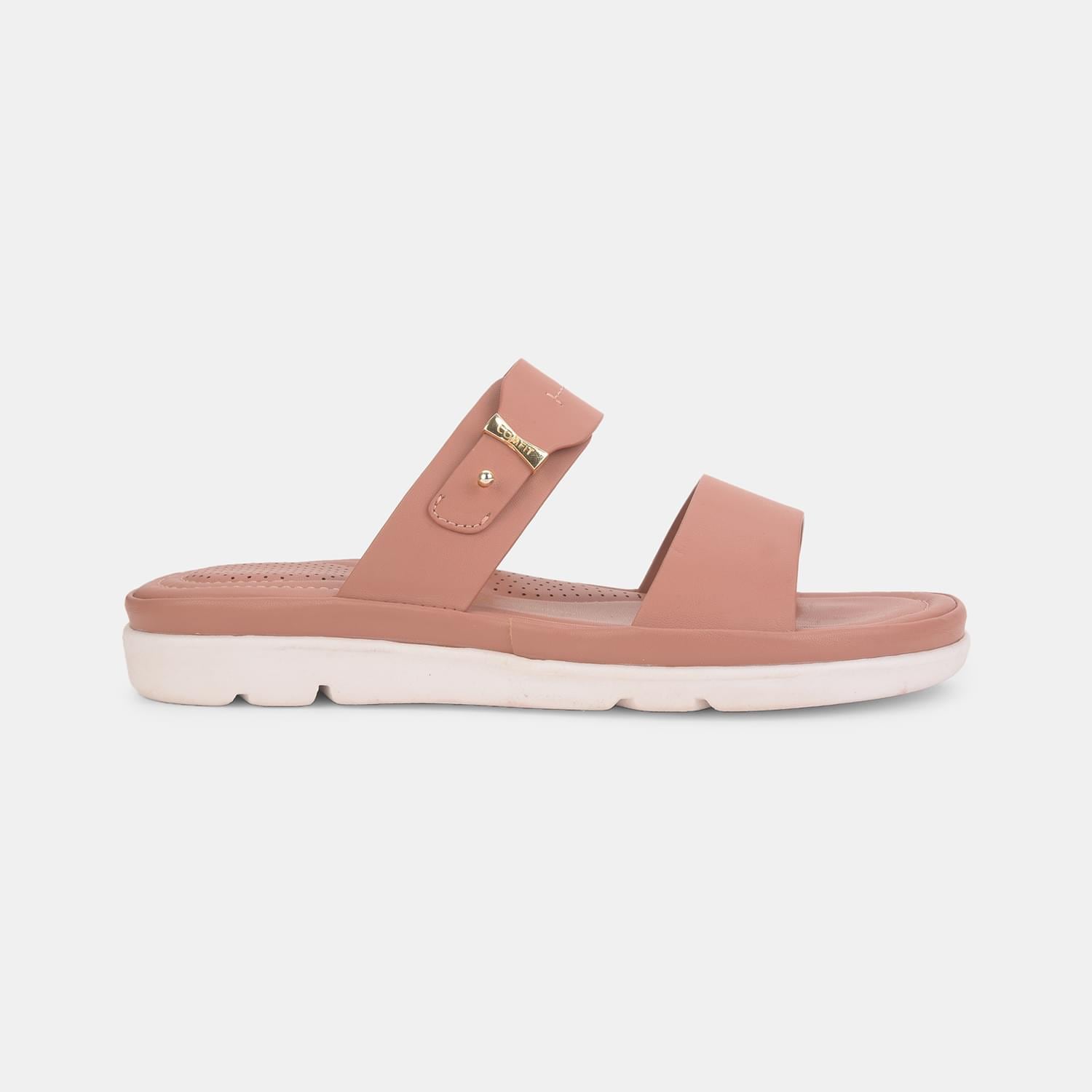 Bata Comfit Pink Flat Mules for Women