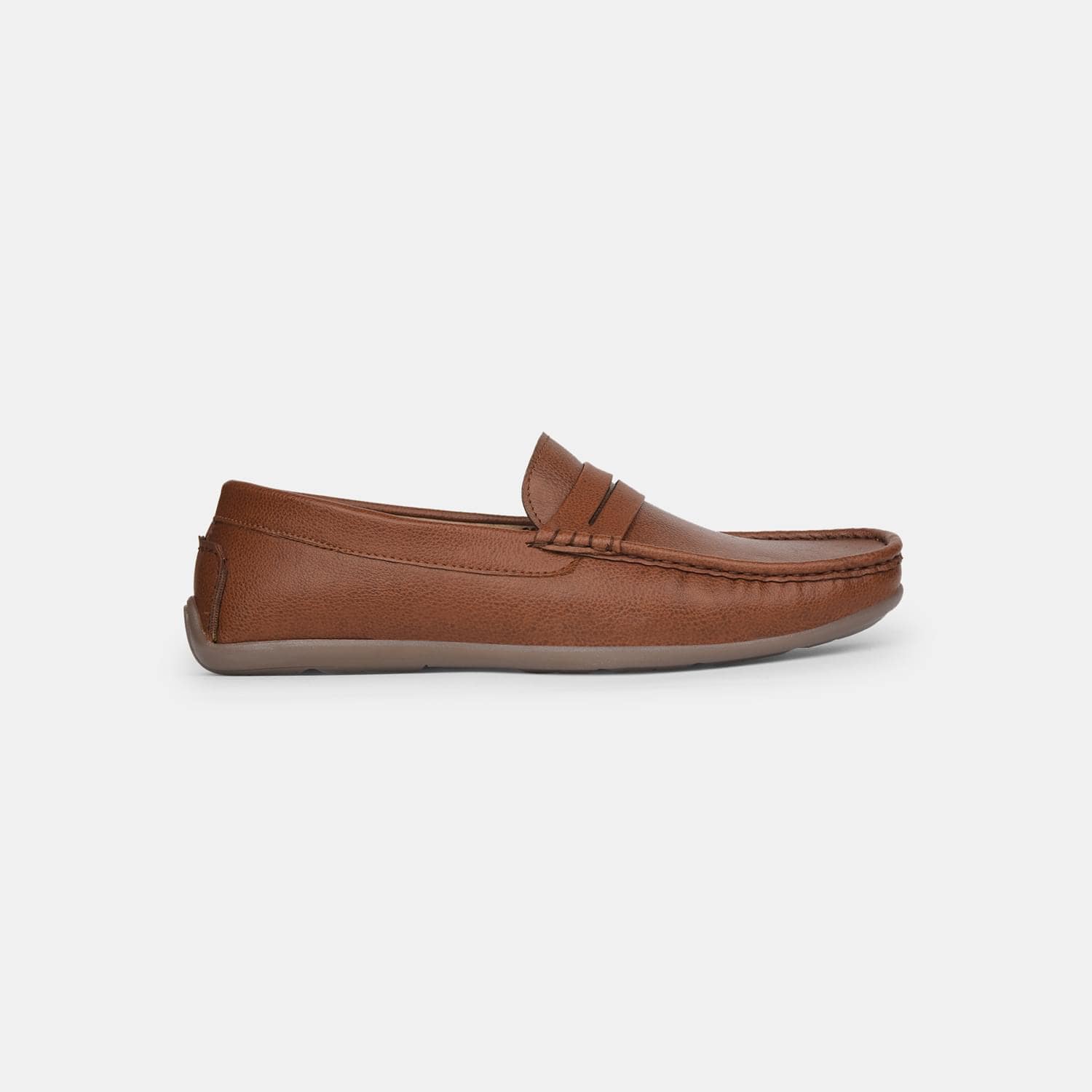 BATA TAN LOAFERS FOR MEN