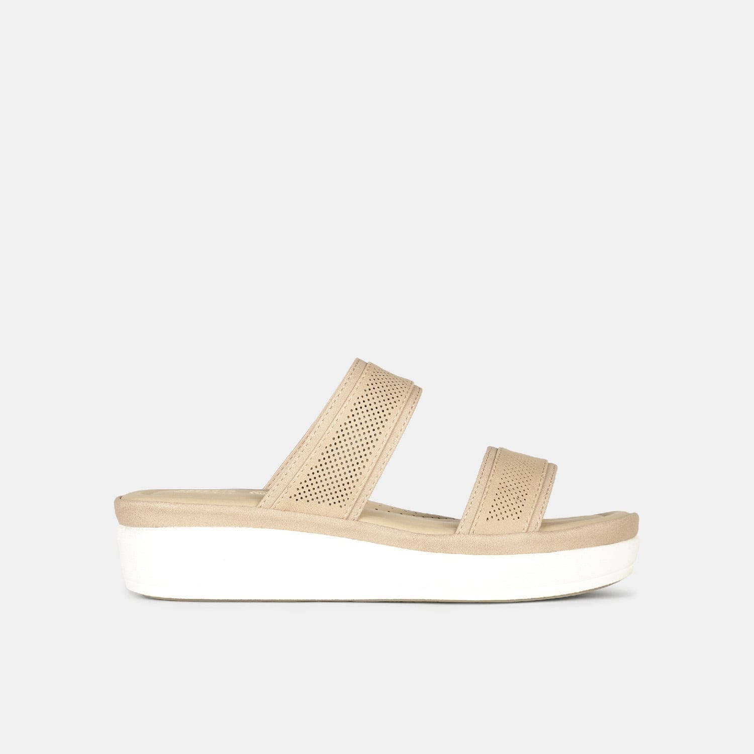 Bata Comfit yellow open toe flat mules for women