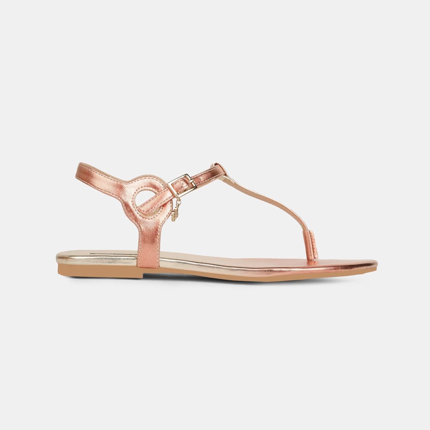 RED LABEL ROSE GOLD SANDAL FOR WOMEN