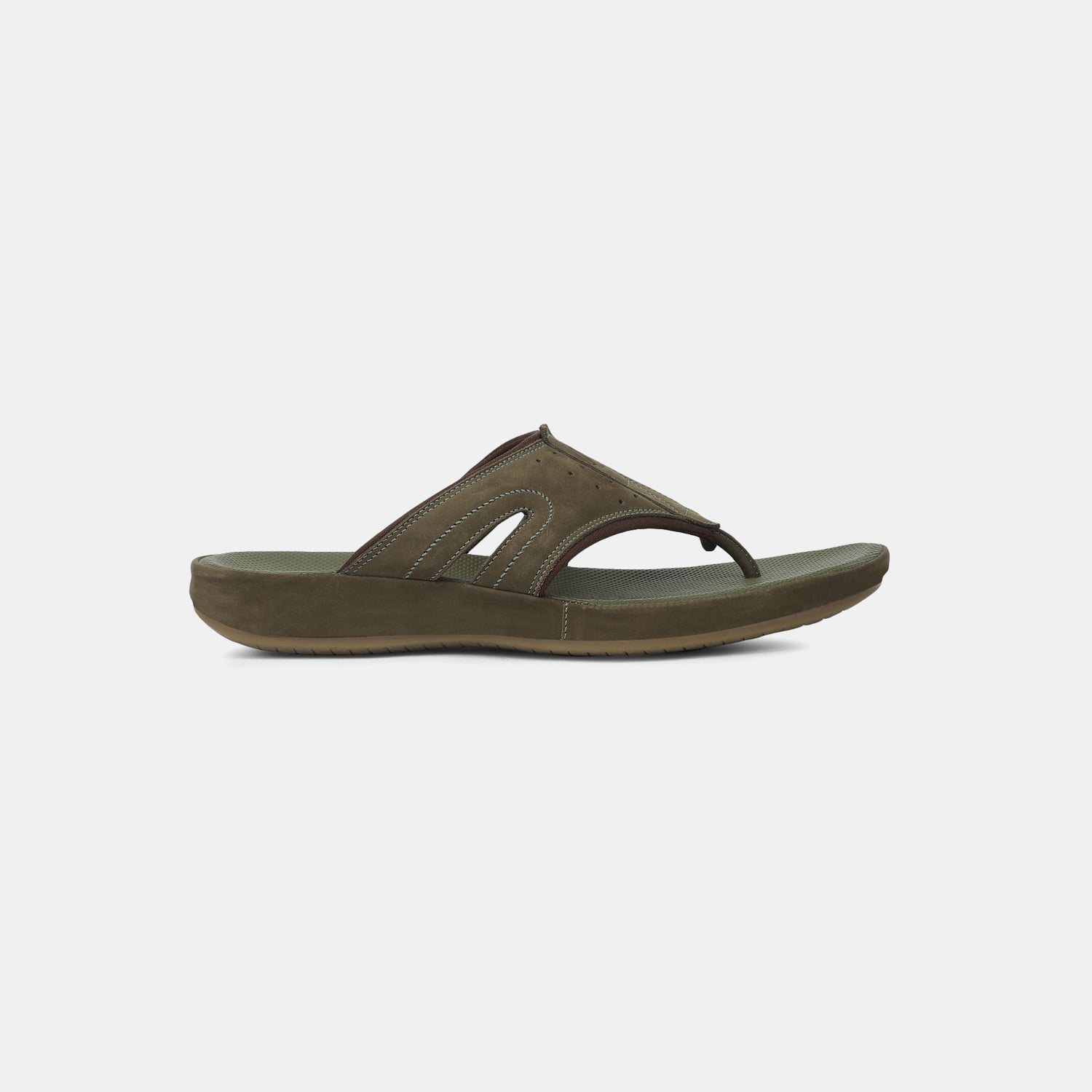 Hush Puppies Olive Slippers & Flipflop For Men