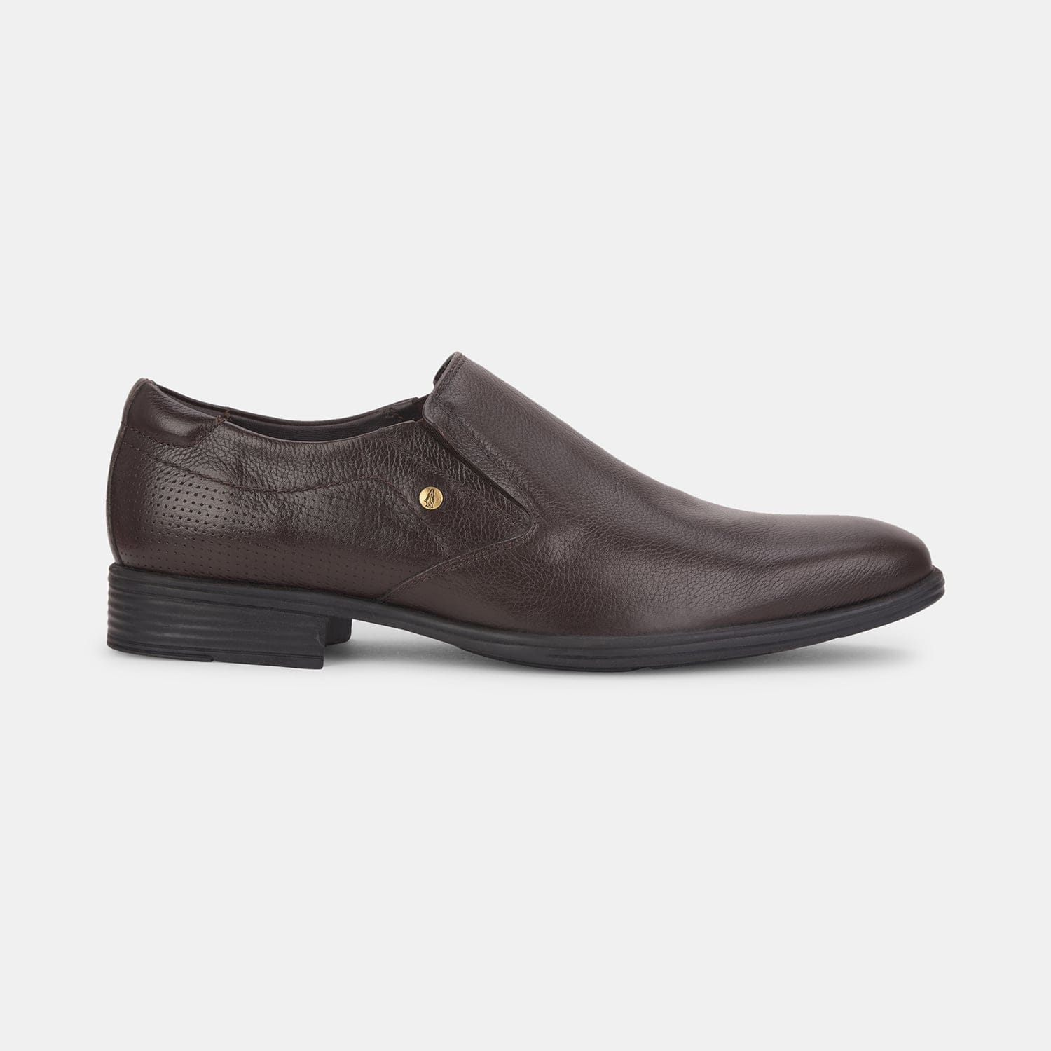 Hush Puppies Dark Brown Slip On Formal Shoes For Men