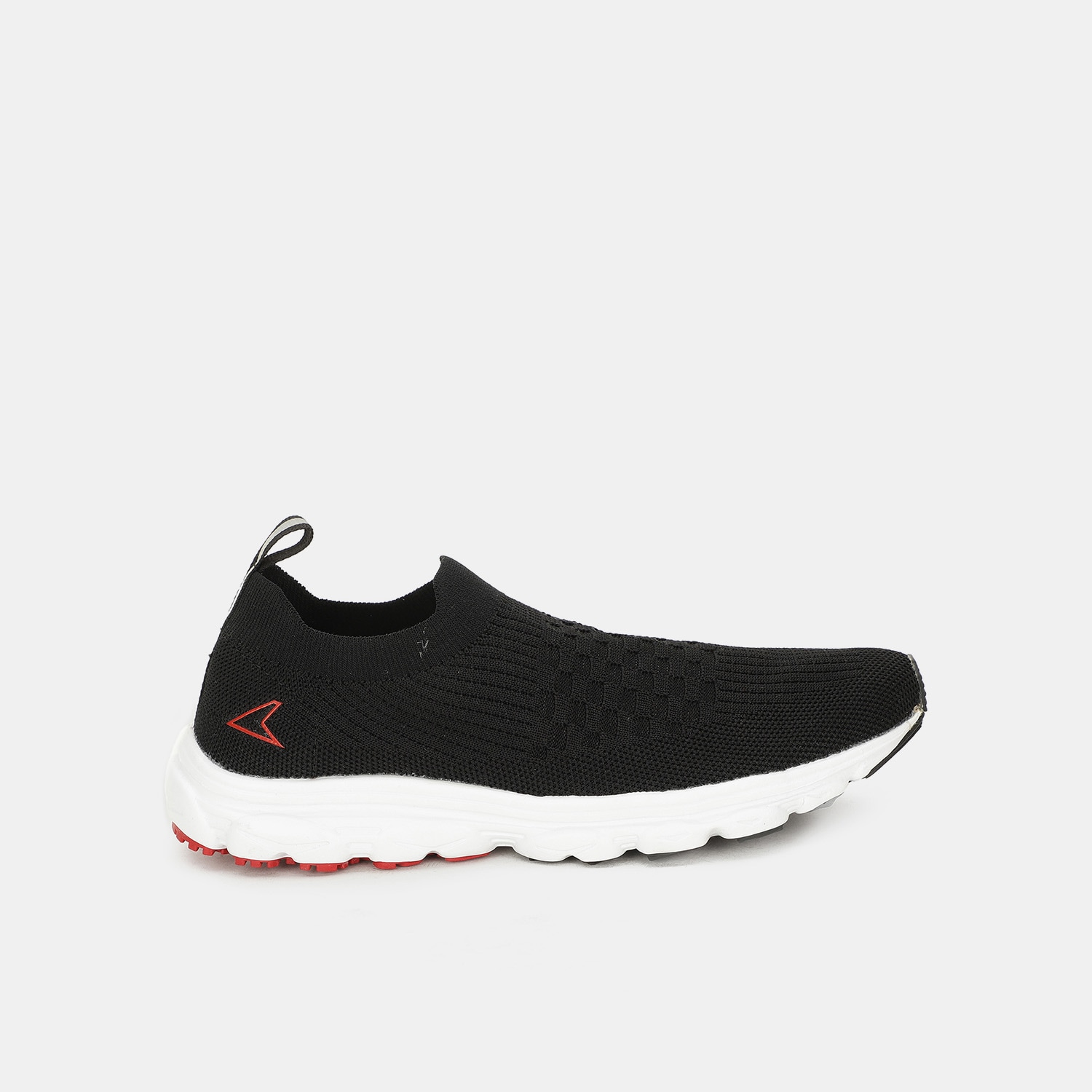 Bata black textile walking slip-on shoes for kids