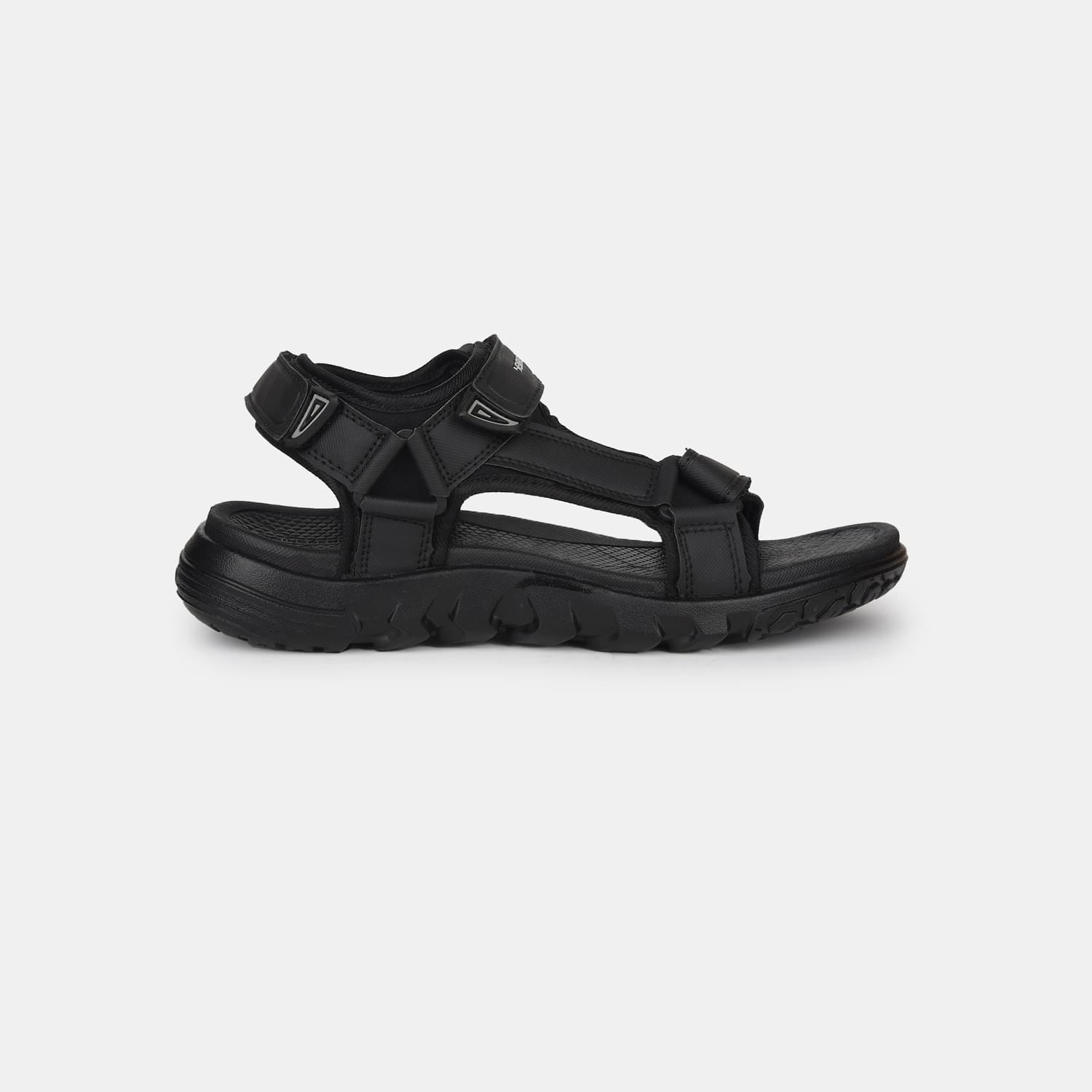Weinbrenner black sports sandals with velcro closure for men
