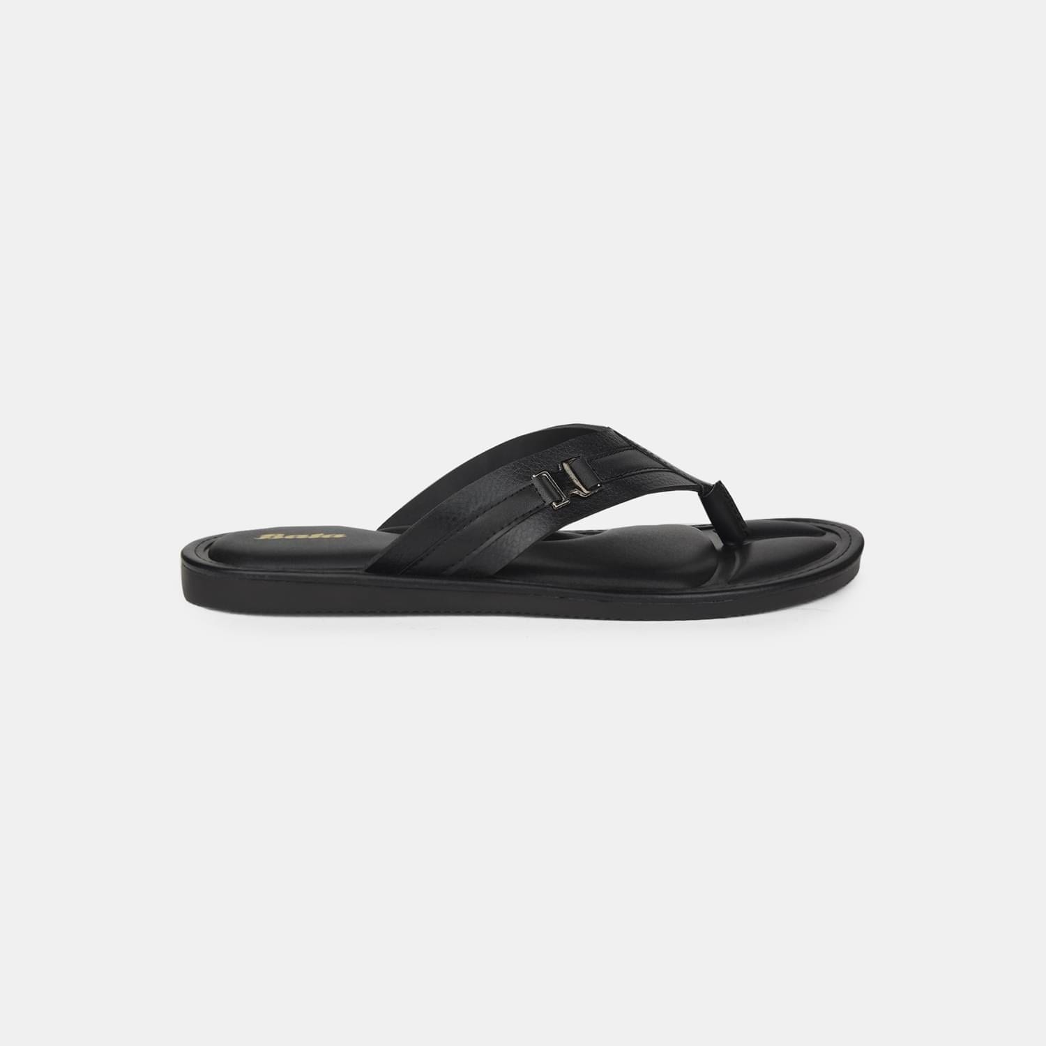 Bata Black Thong for Men