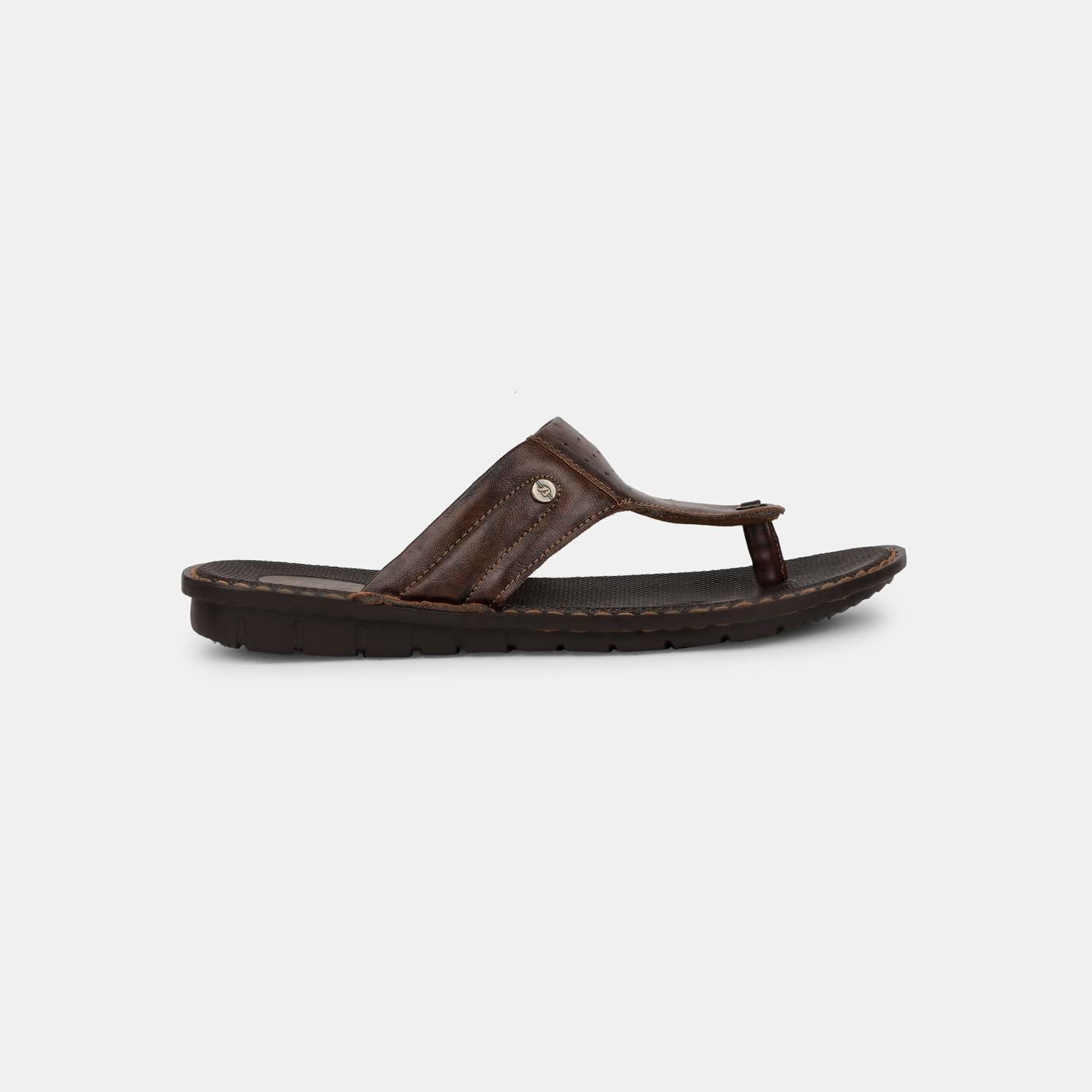 BATA DARK BROWN THONG FOR MEN