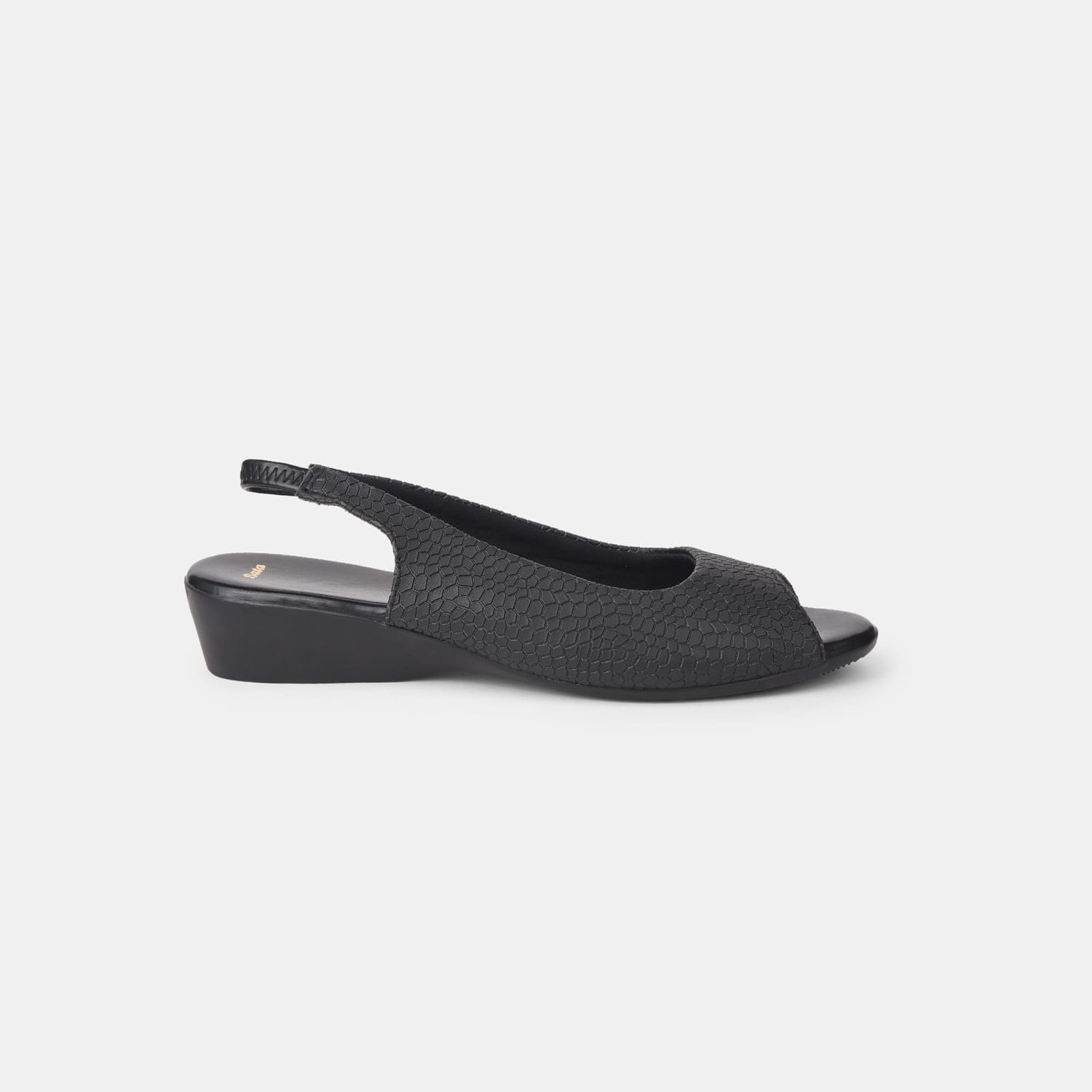Bata Black Sandals For Women