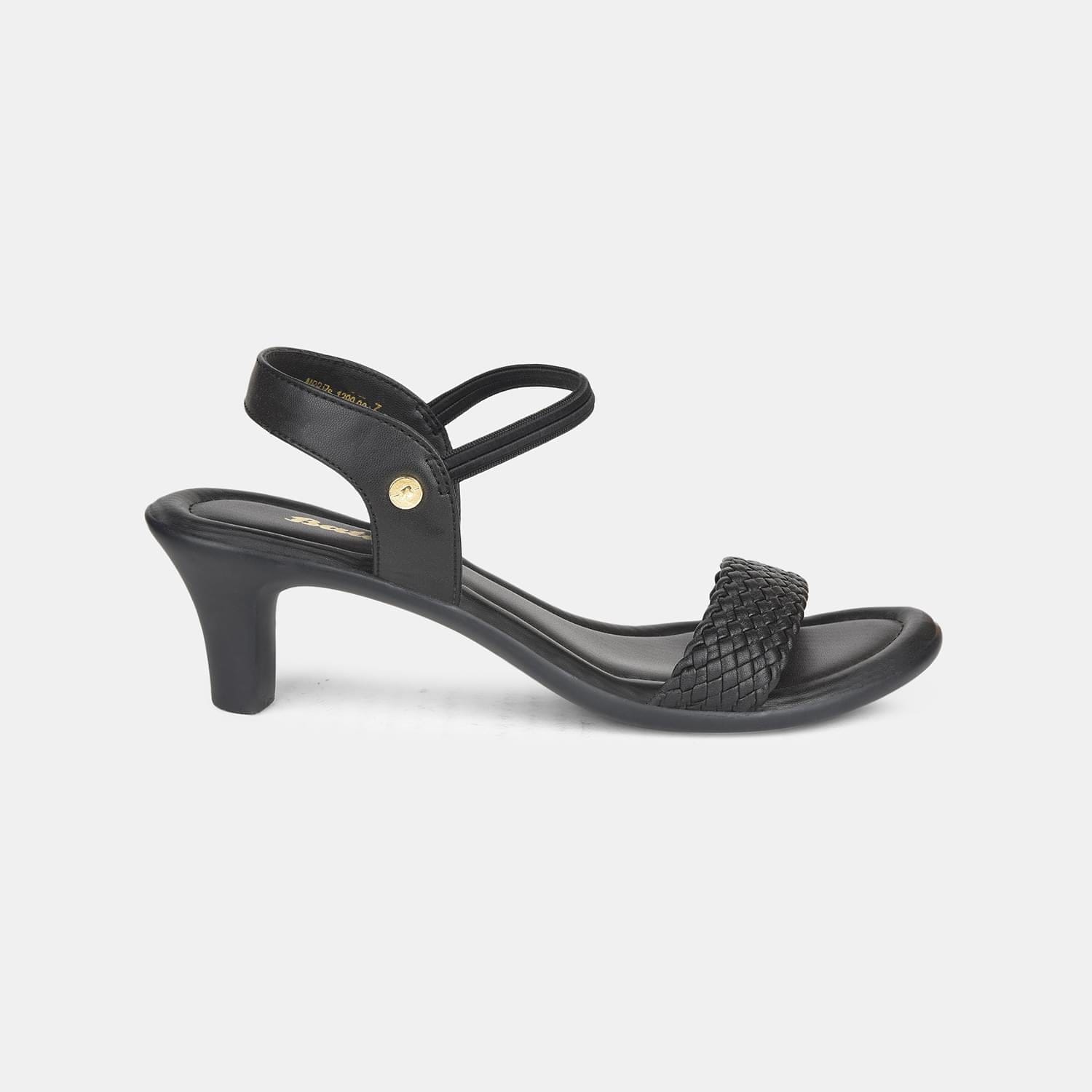 Bata black open toe sandals for women