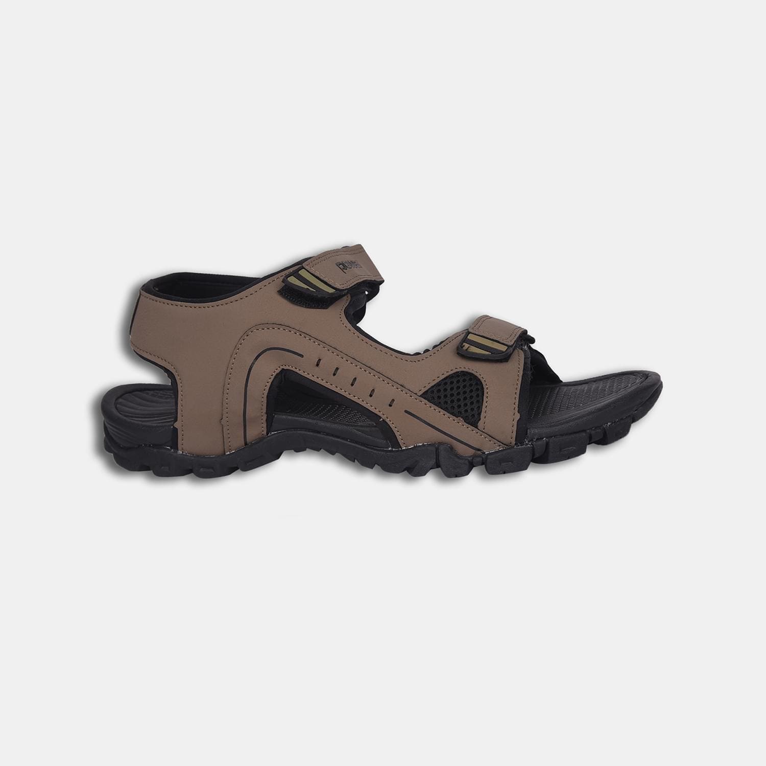 Power Black Sports Sandals For Men