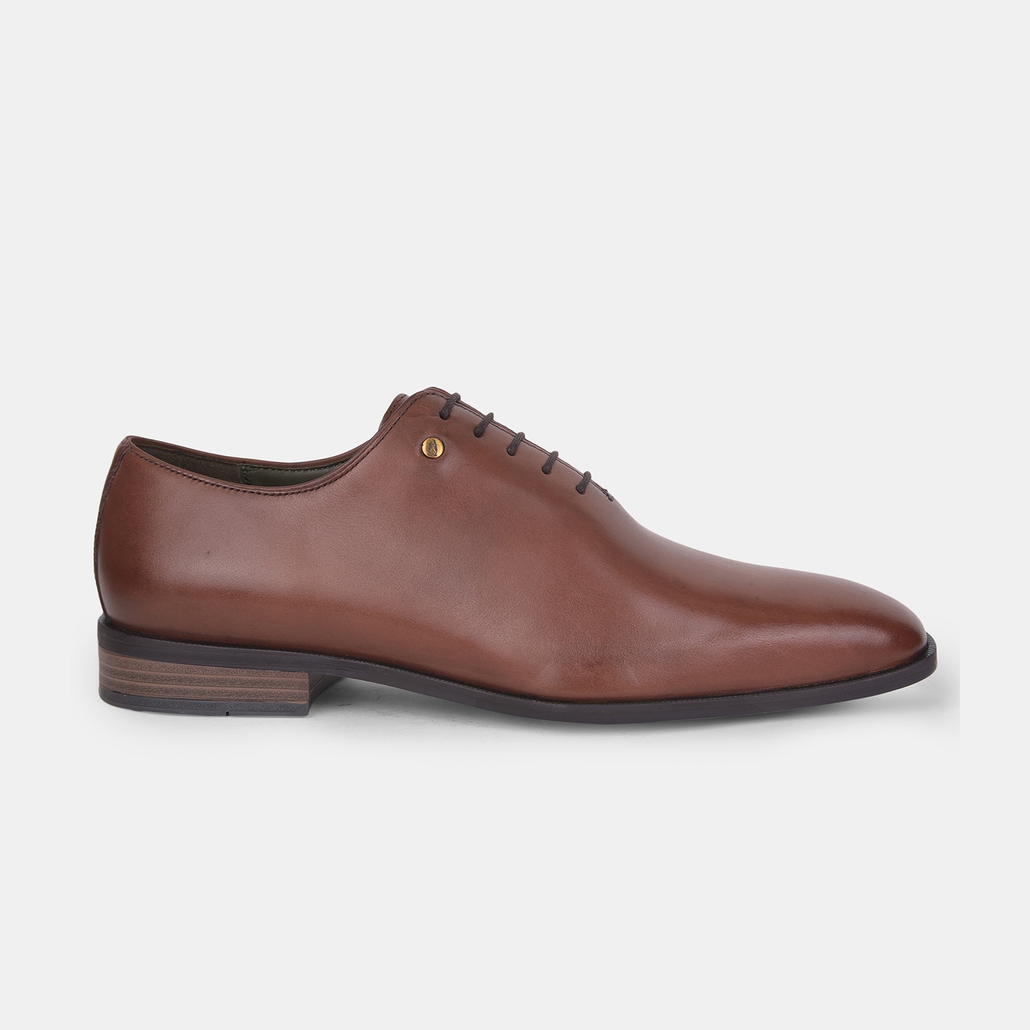 Hush Puppies Brown Derby Formal Shoes For Men