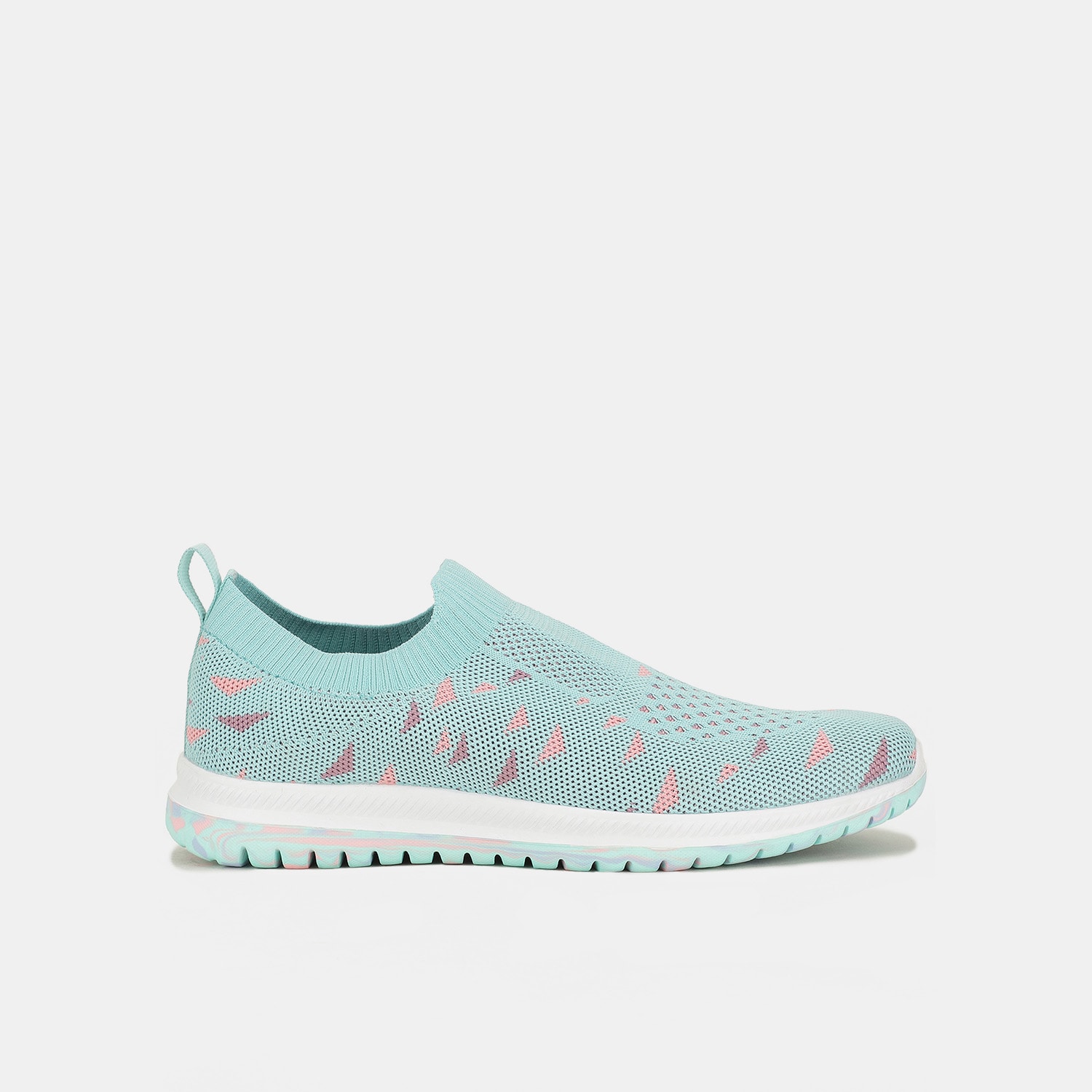 Bata light blue textile casual slip-on shoes for kids