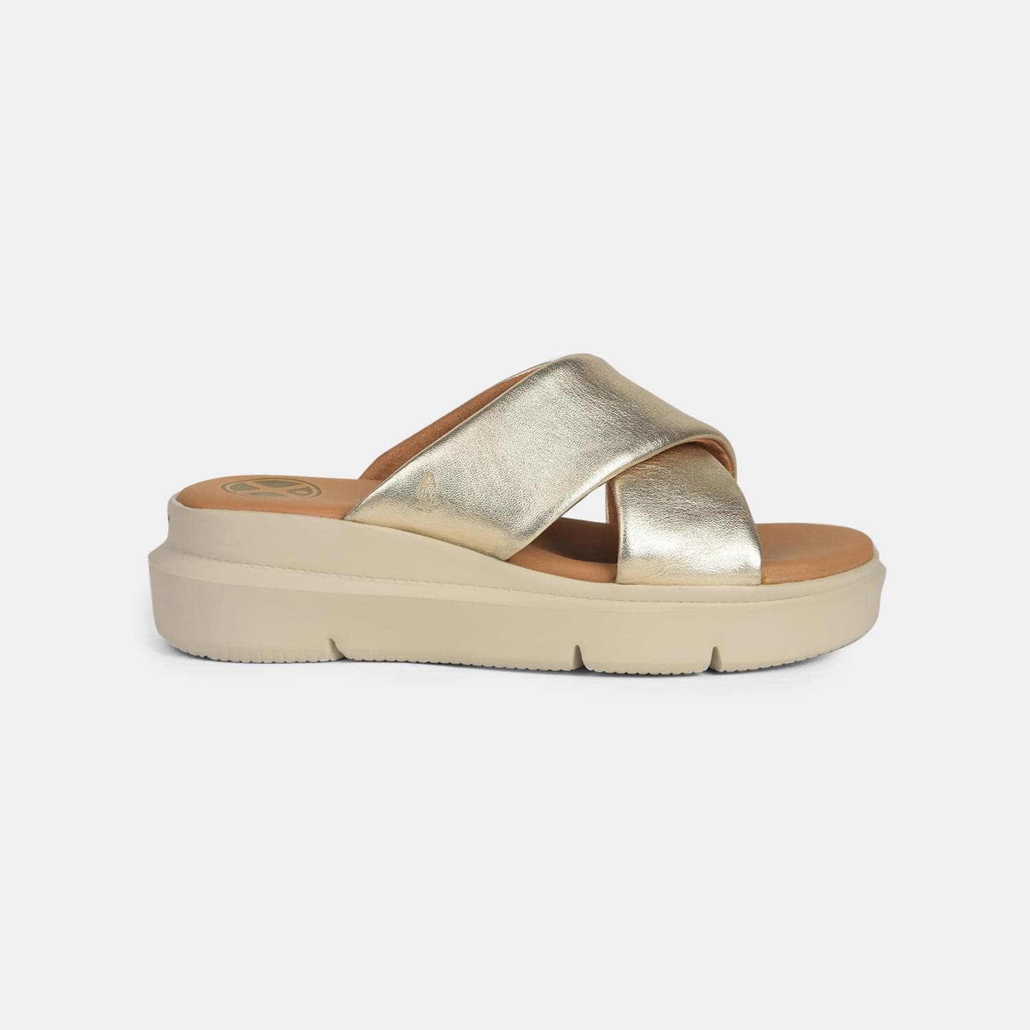 Hush Puppies Gold Mule For Women