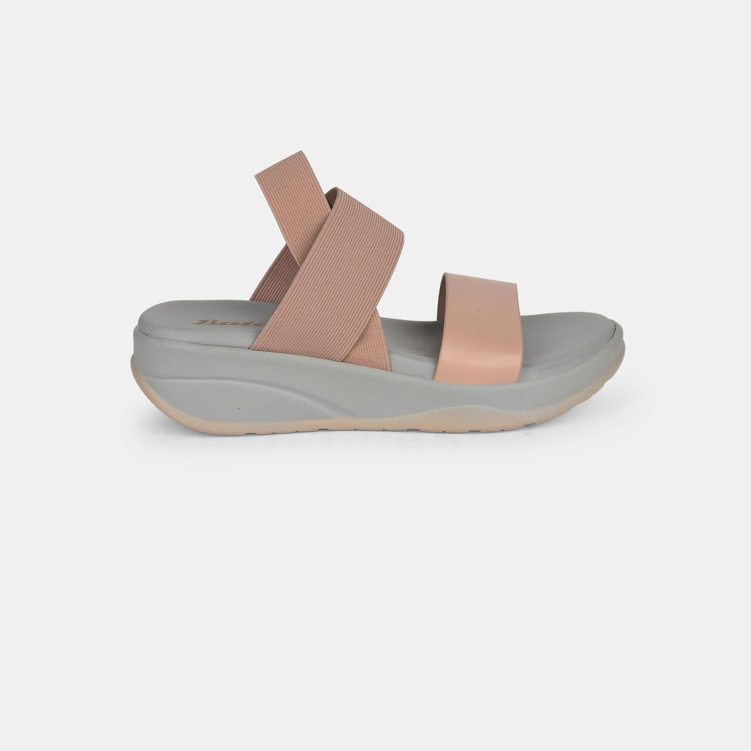 Bata Pink Sandals For Women