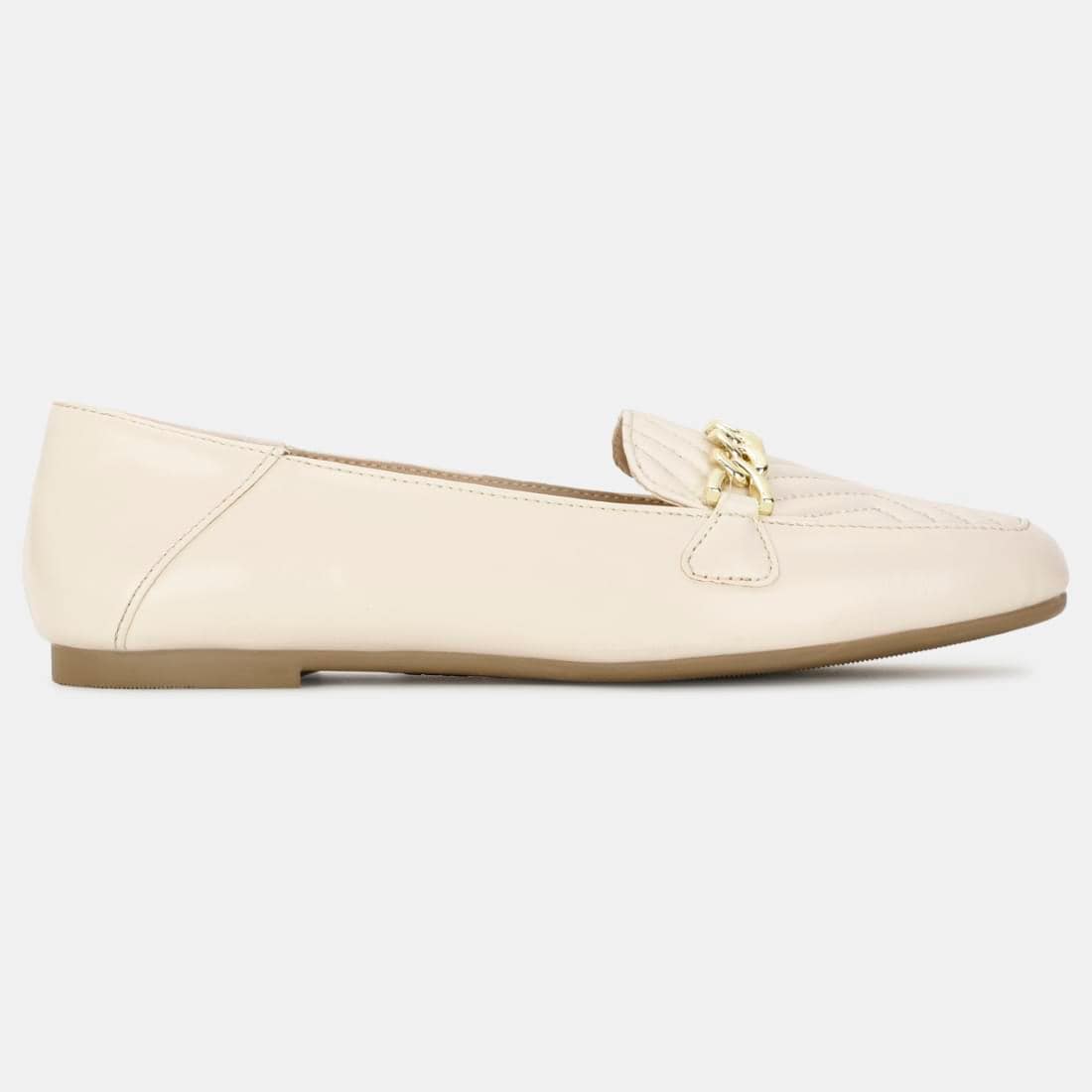 Bata beige textured ballerinas for women