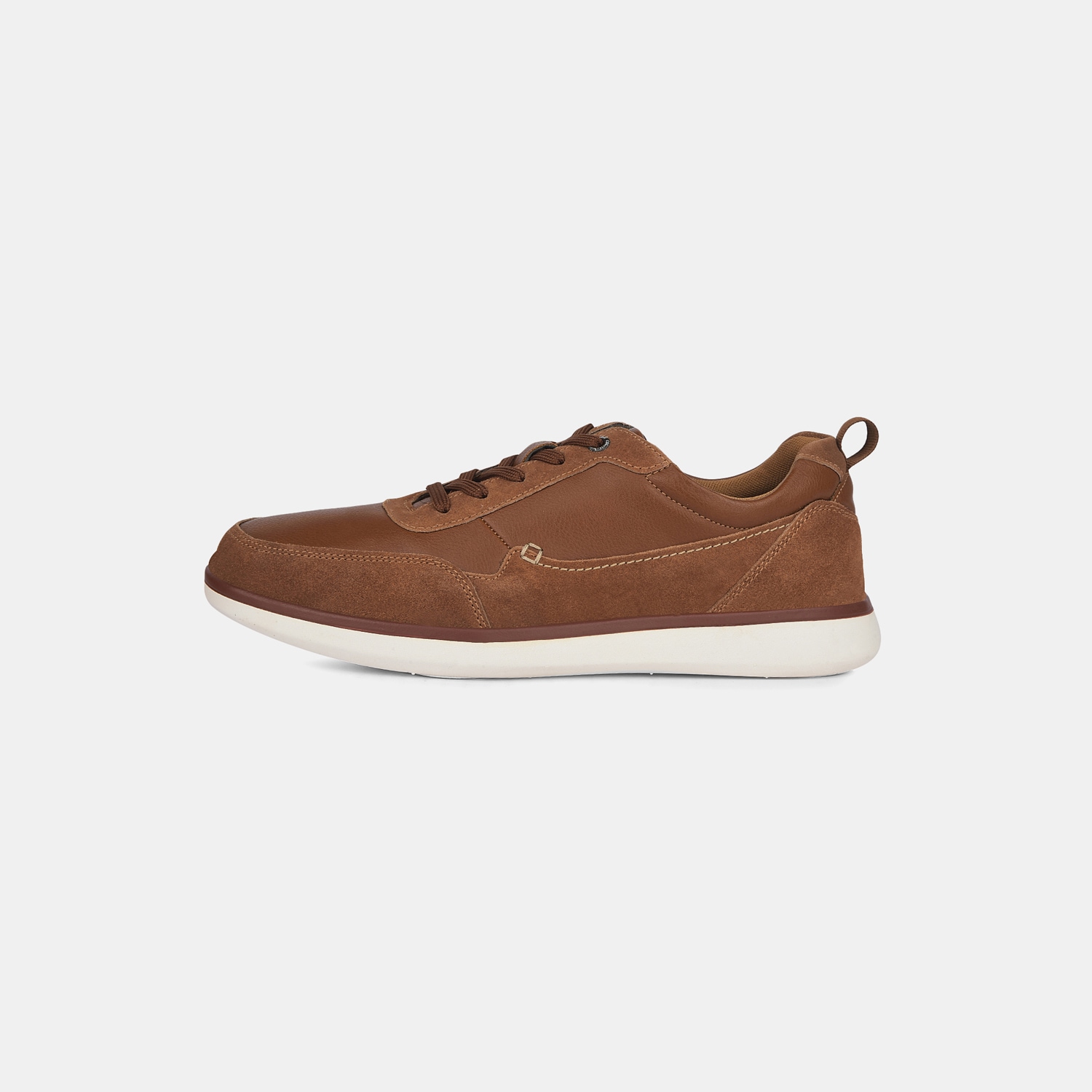 Bata Comfit Light Brown Casual Lace-Up Shoes For Men