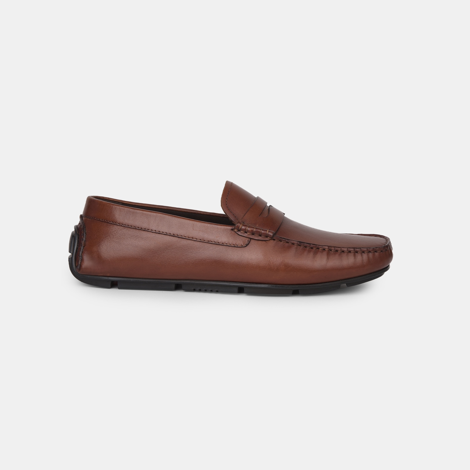 Red Label Tan Loafers For Men