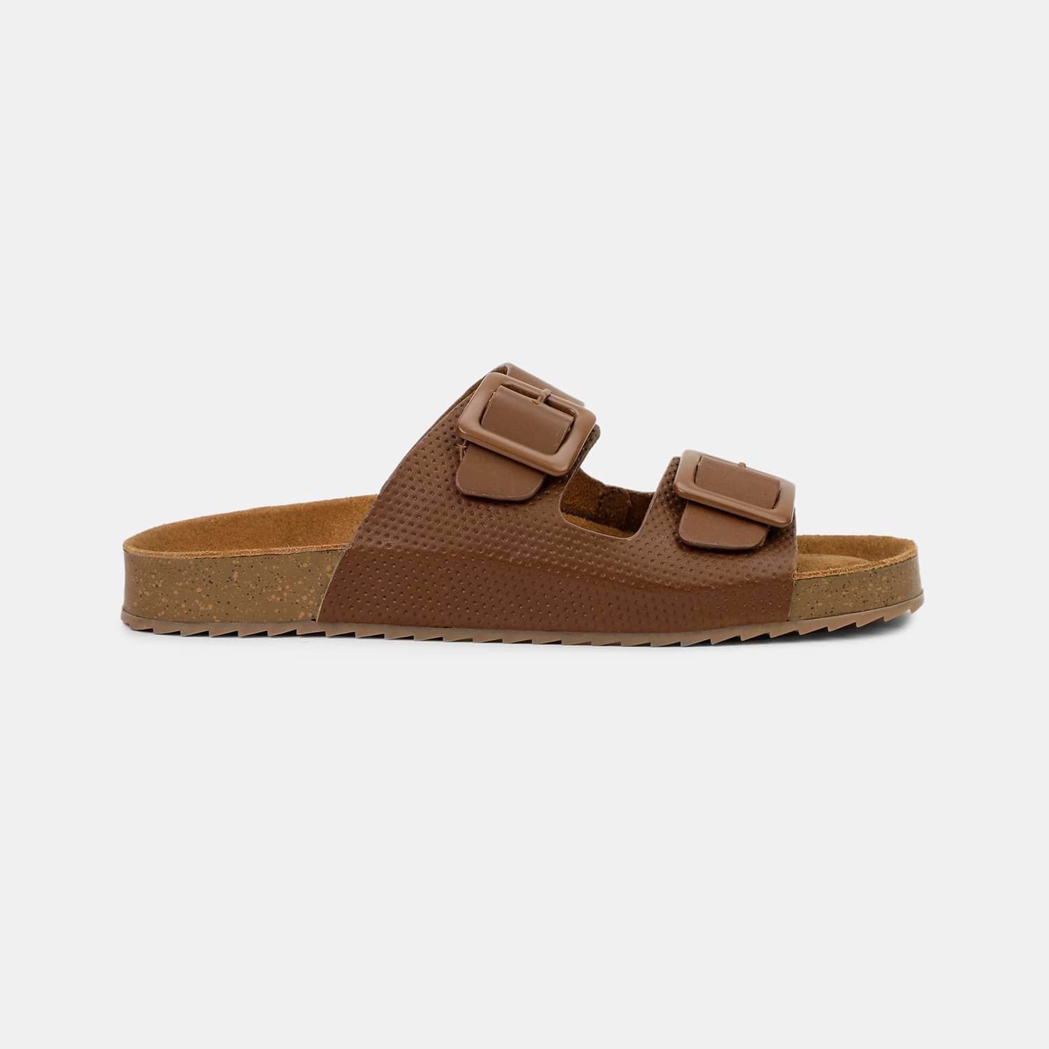 BATA LIGHT BROWN SLIPPERS FOR MEN