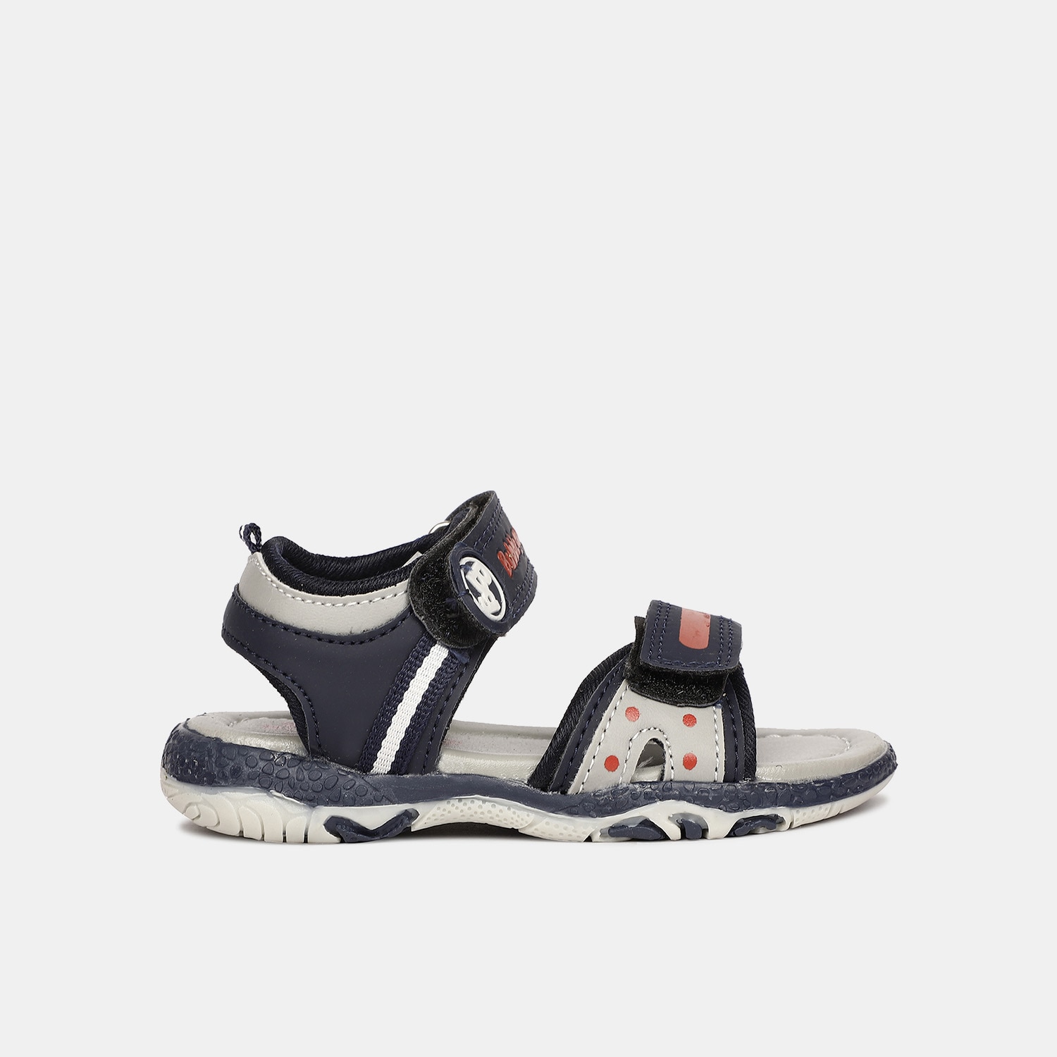 Bubblegummers navy casual sandals with velcro closure for kids