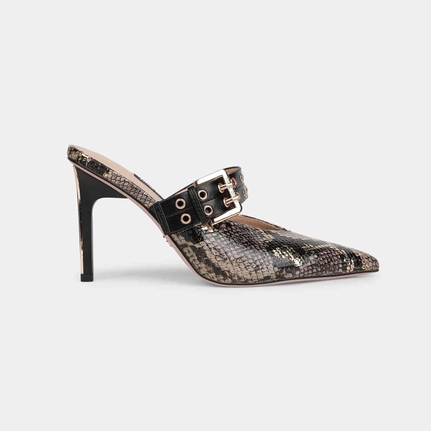 NINE WEST BROWN MULE FOR WOMEN