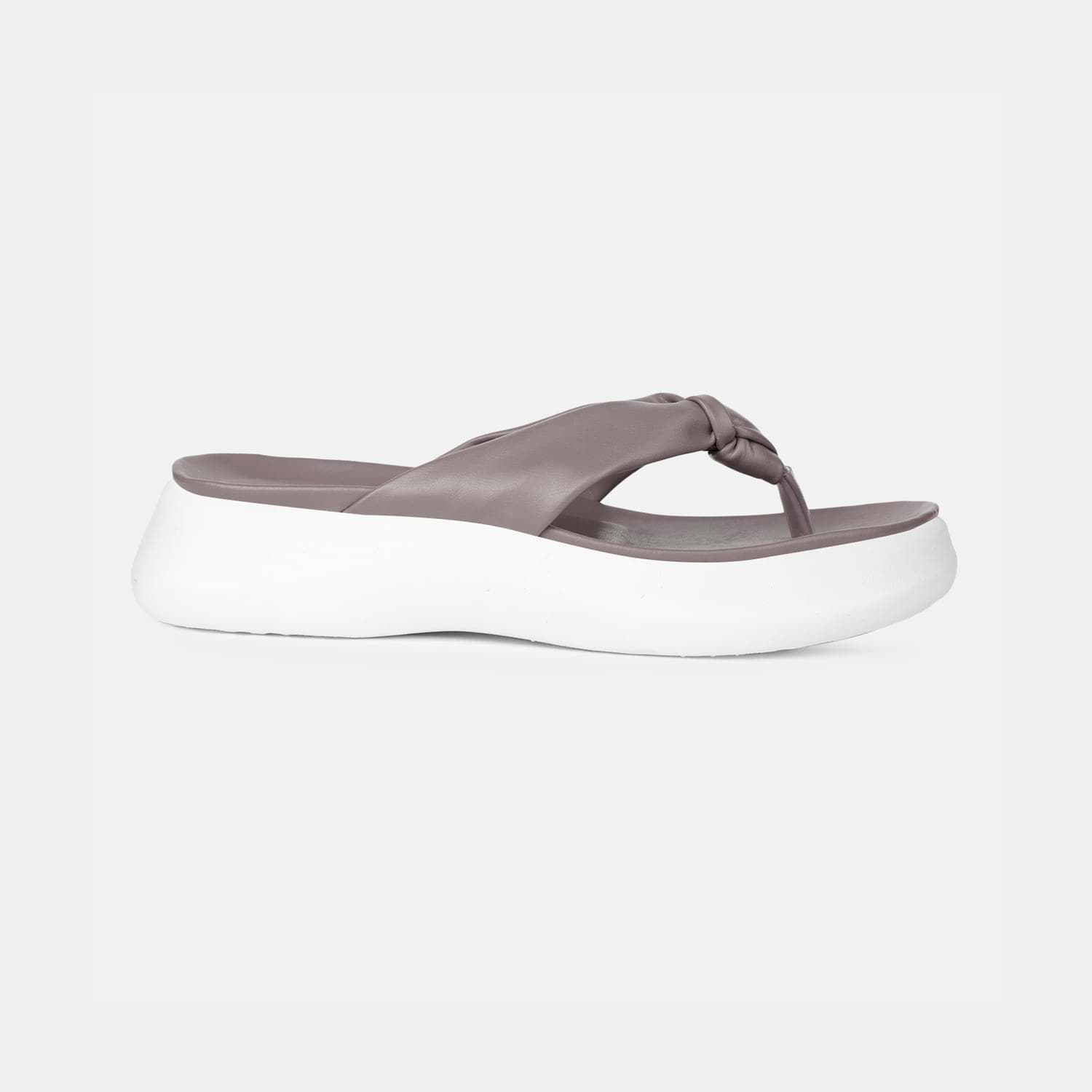 BATA GREY FLIP-FLOP FOR WOMEN