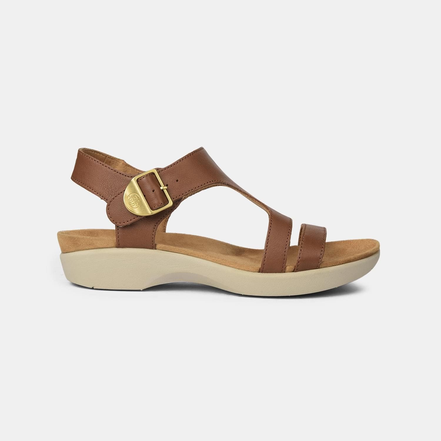 Hush Puppies Tan Flat Sandals For Women