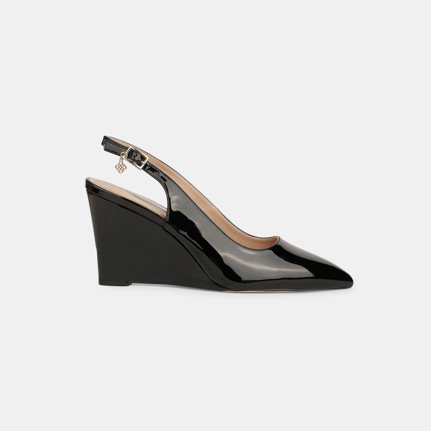 RED LABEL BLACK SANDALS FOR WOMEN
