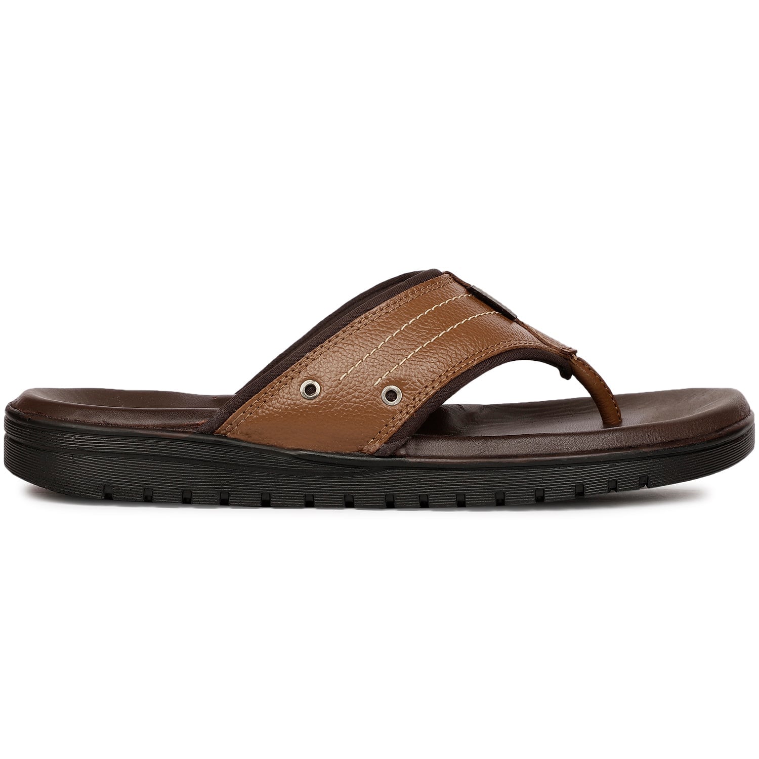 Bata Dark Brown Slippers For Men