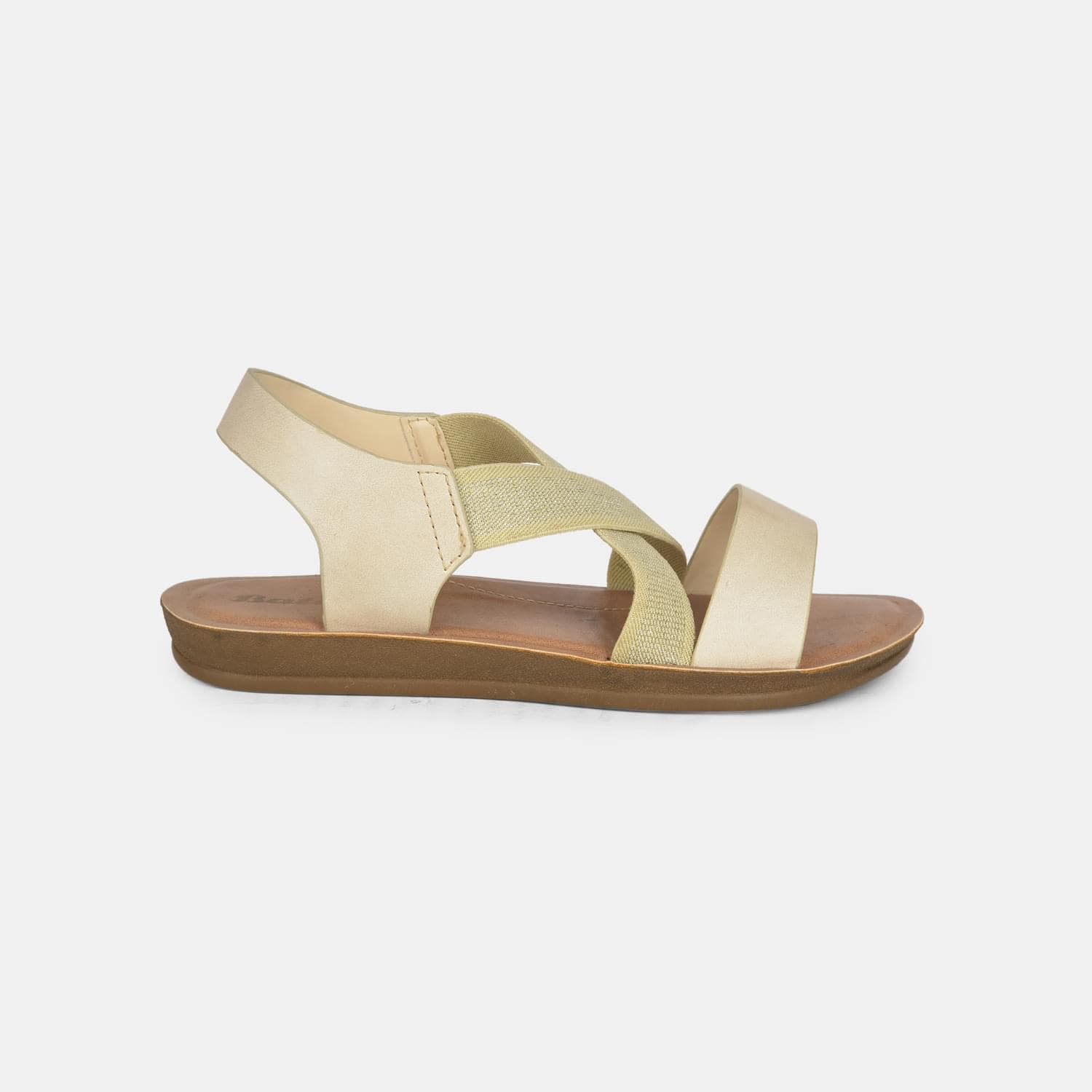 Bata beige casual open toe sandals for women