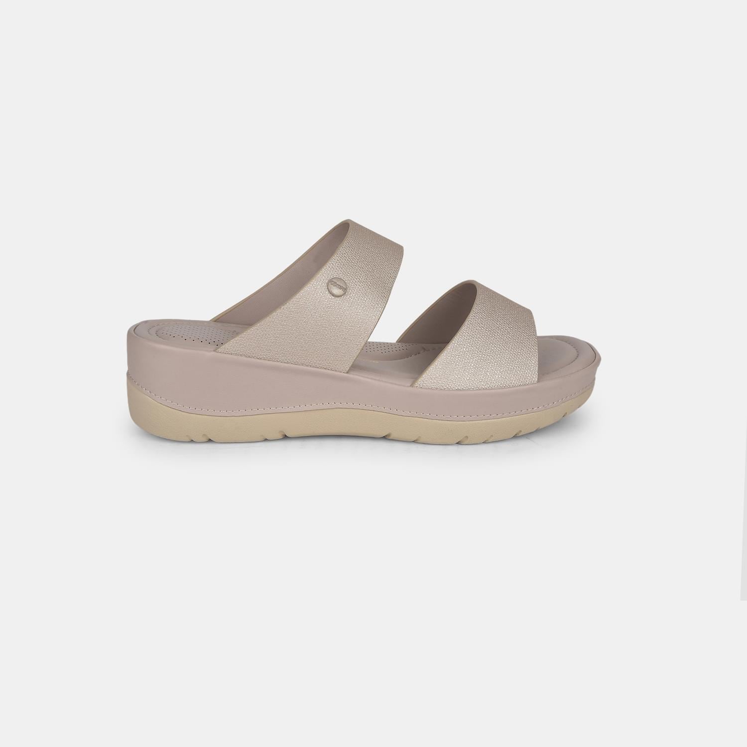 Bata Comfit Silver Mules For Women