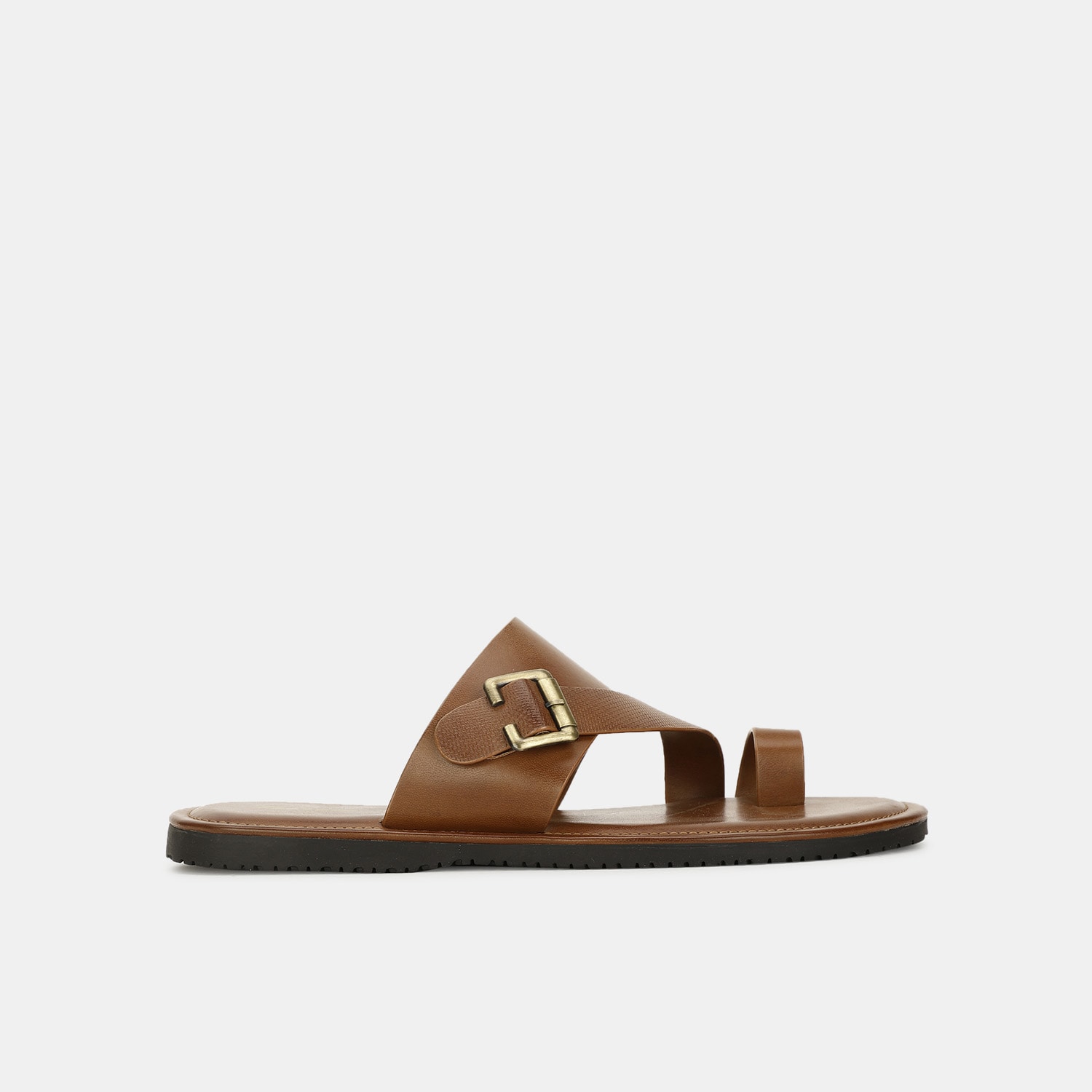 Bata tan casual toe ring slippers for men