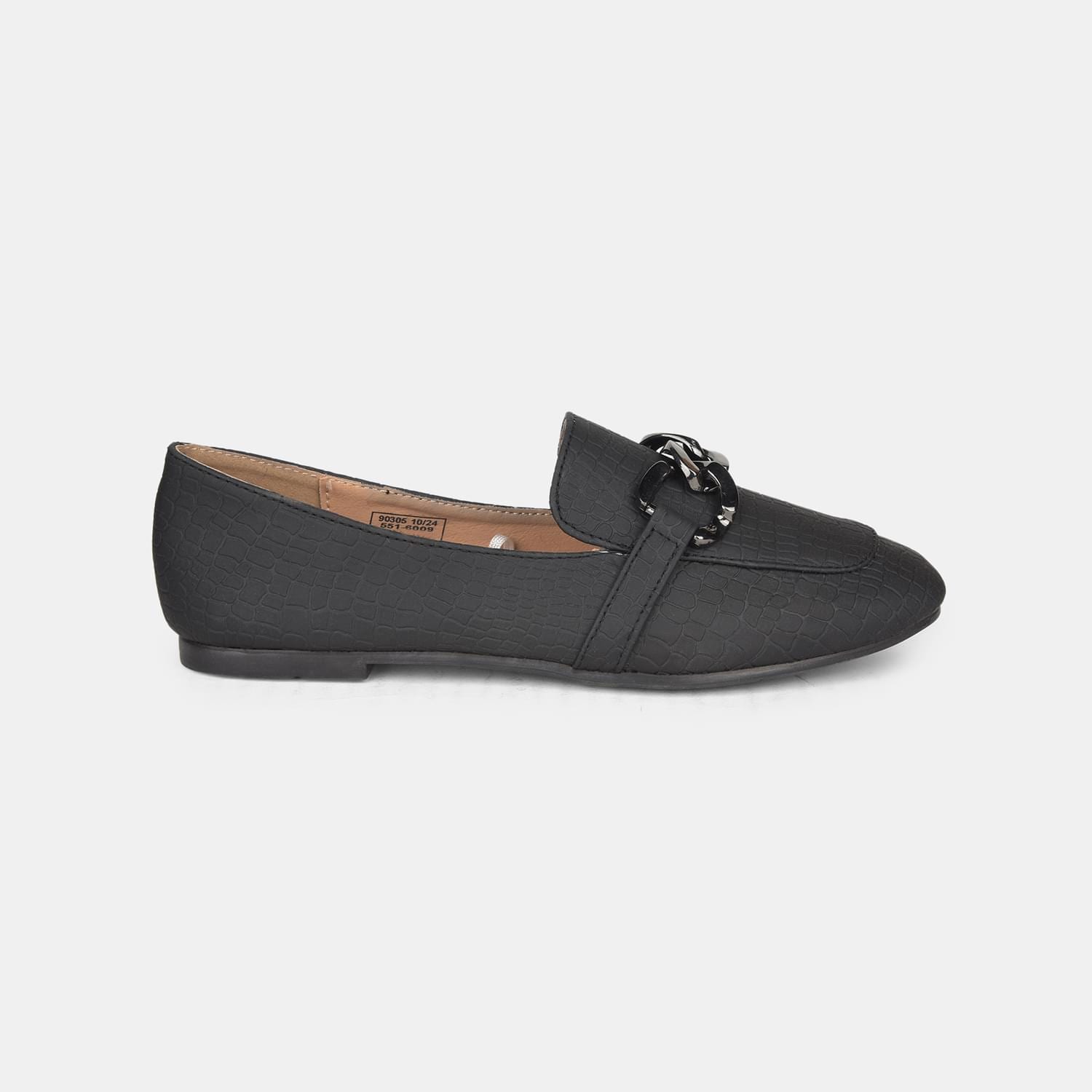 Bata Black Loafers for Women