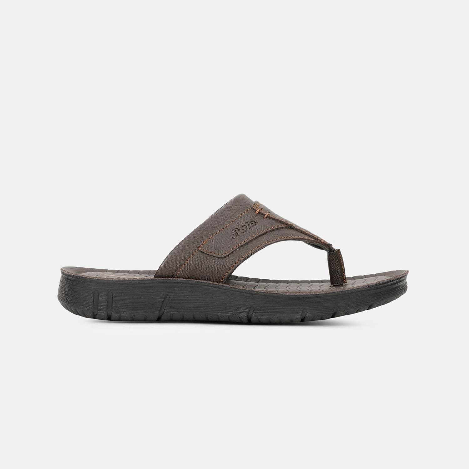 BATA DARK BROWN THONG FOR MEN