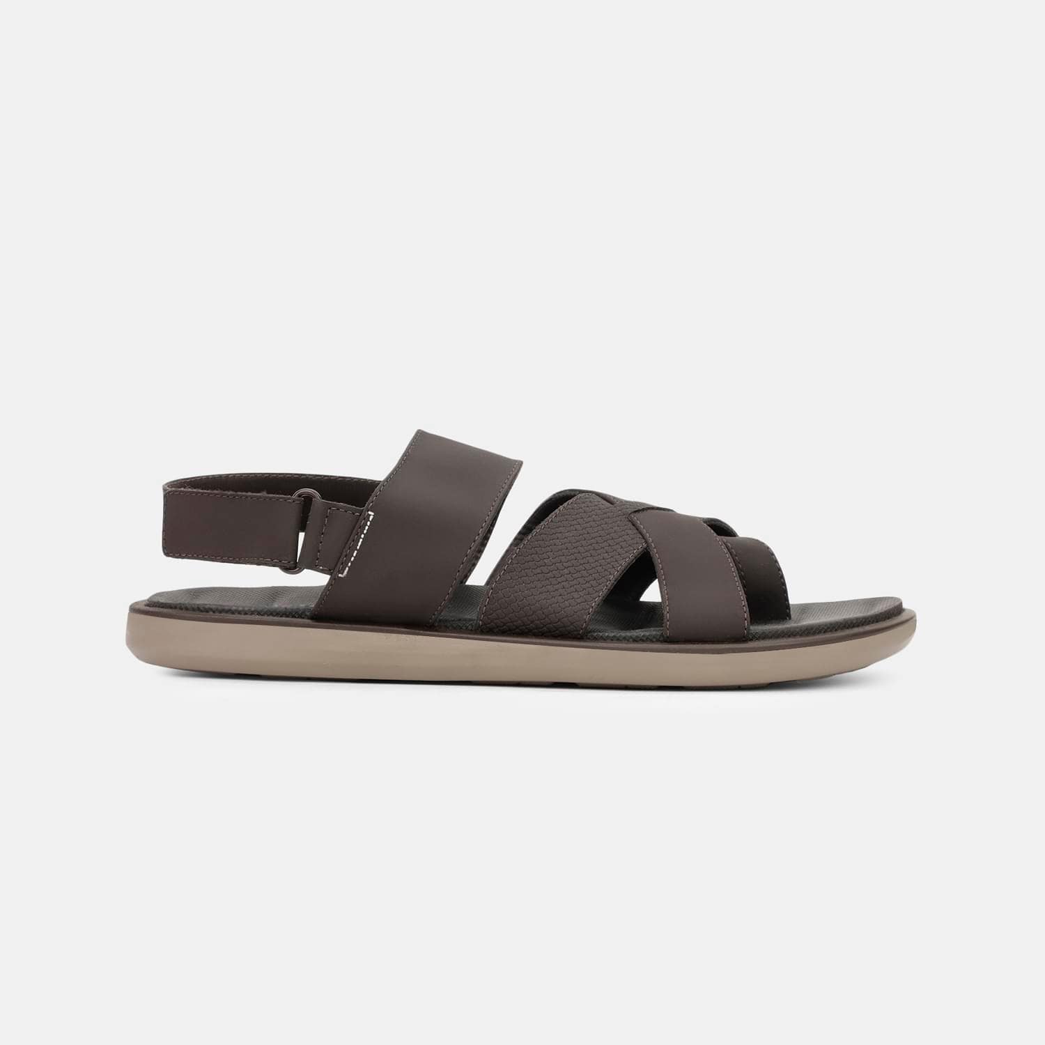 BATA DARK BROWN SANDALS FOR MEN