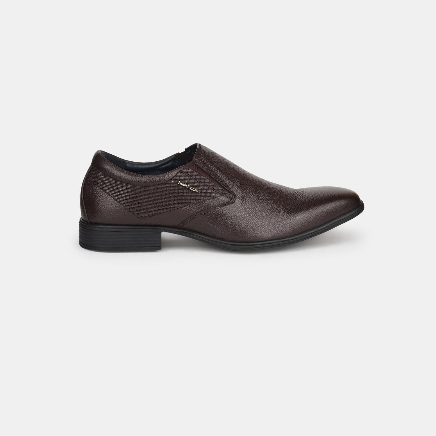 Hush Puppies Dark Brown Slip On Formal Shoes For Men