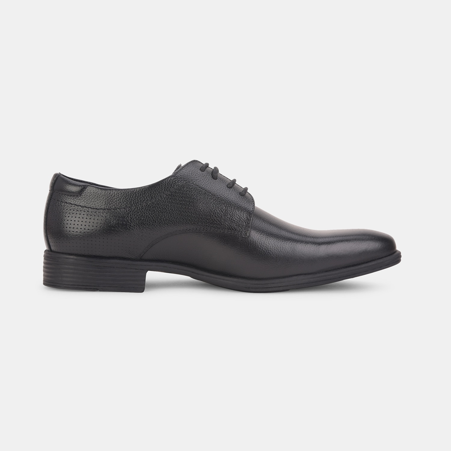 Hush Puppies Black Derby Formal Shoes For Men