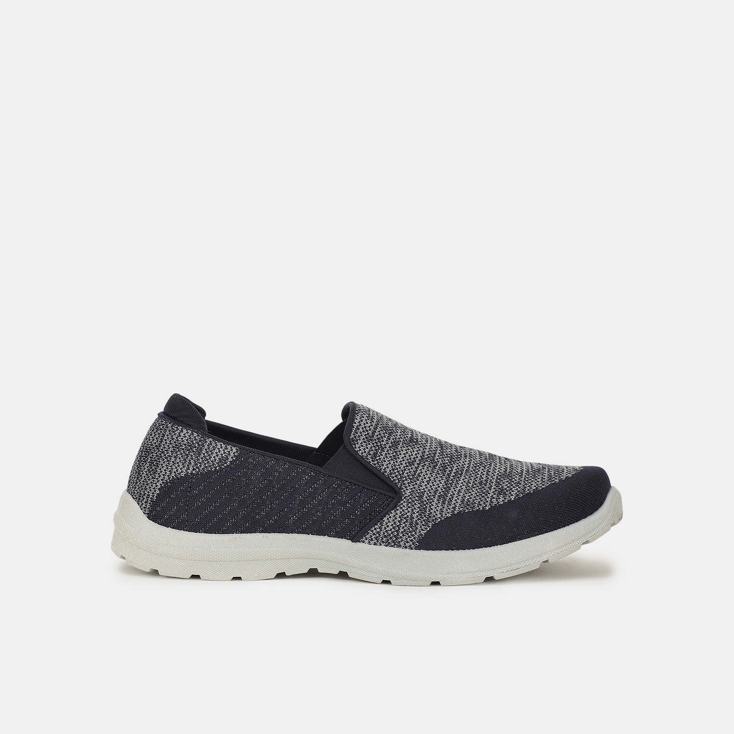 Bata navy casual slip-on shoes for men