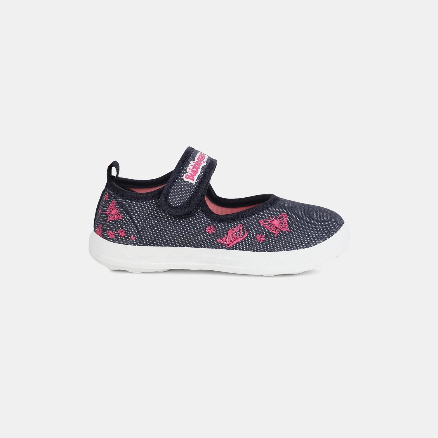 Bubblegummers Navy Ballerinas For Kids